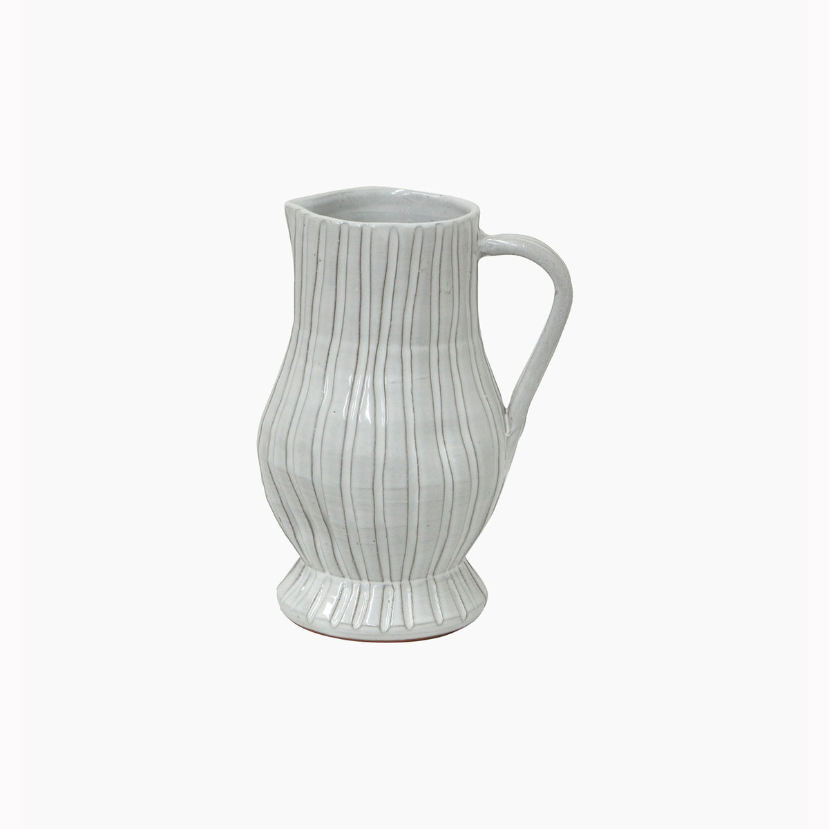 French Country Ribbed Jug Small