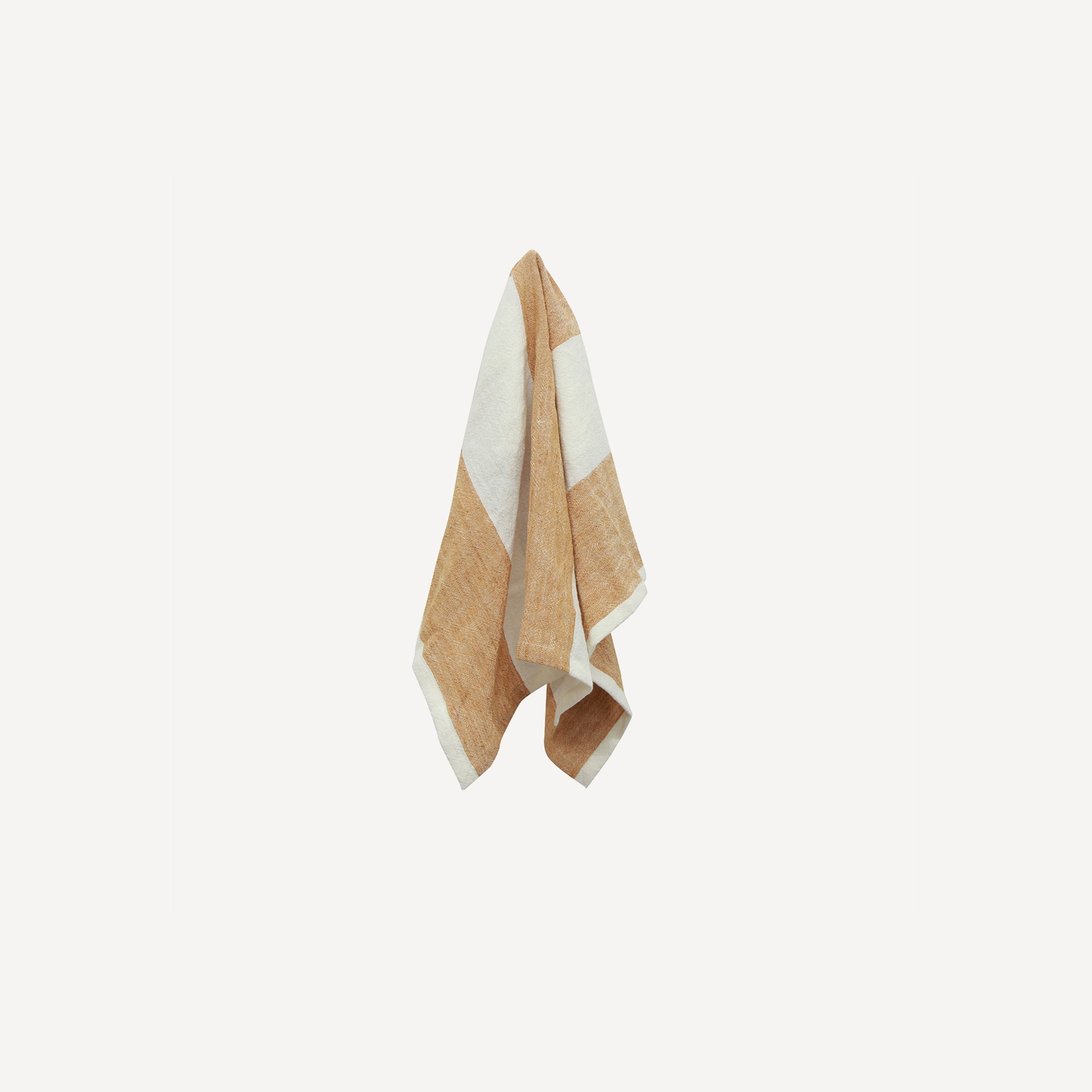 French Country Stripe Napkin Rust