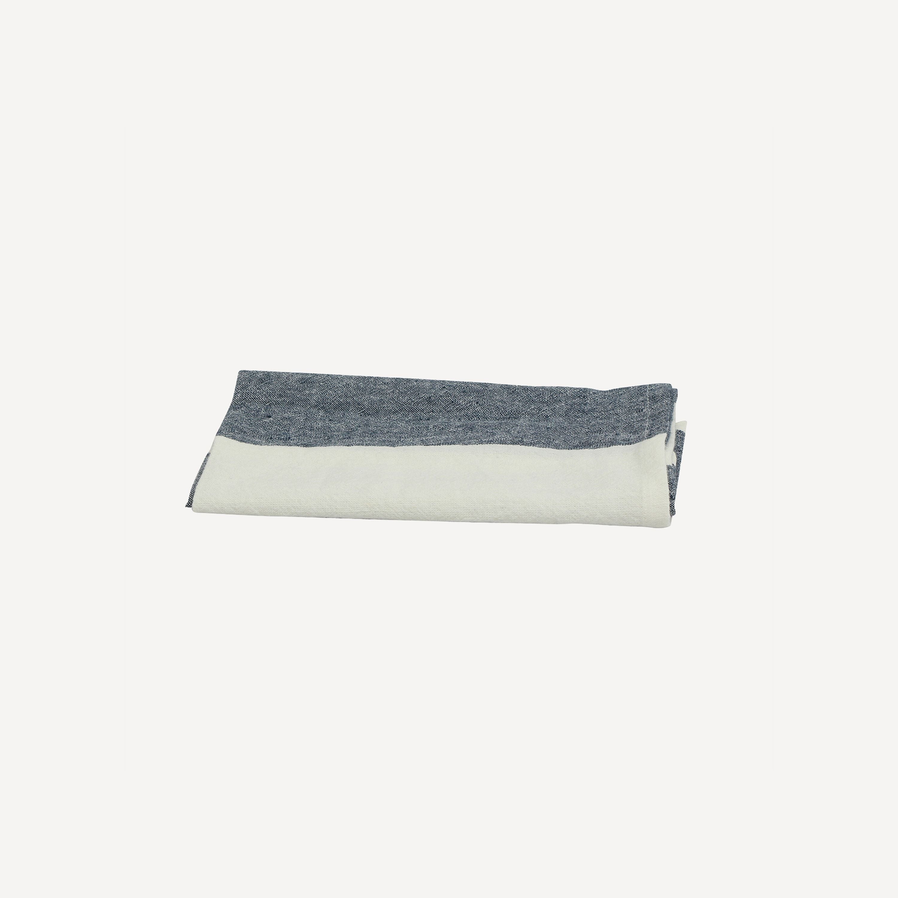 French Country Stripe Napkin Blue