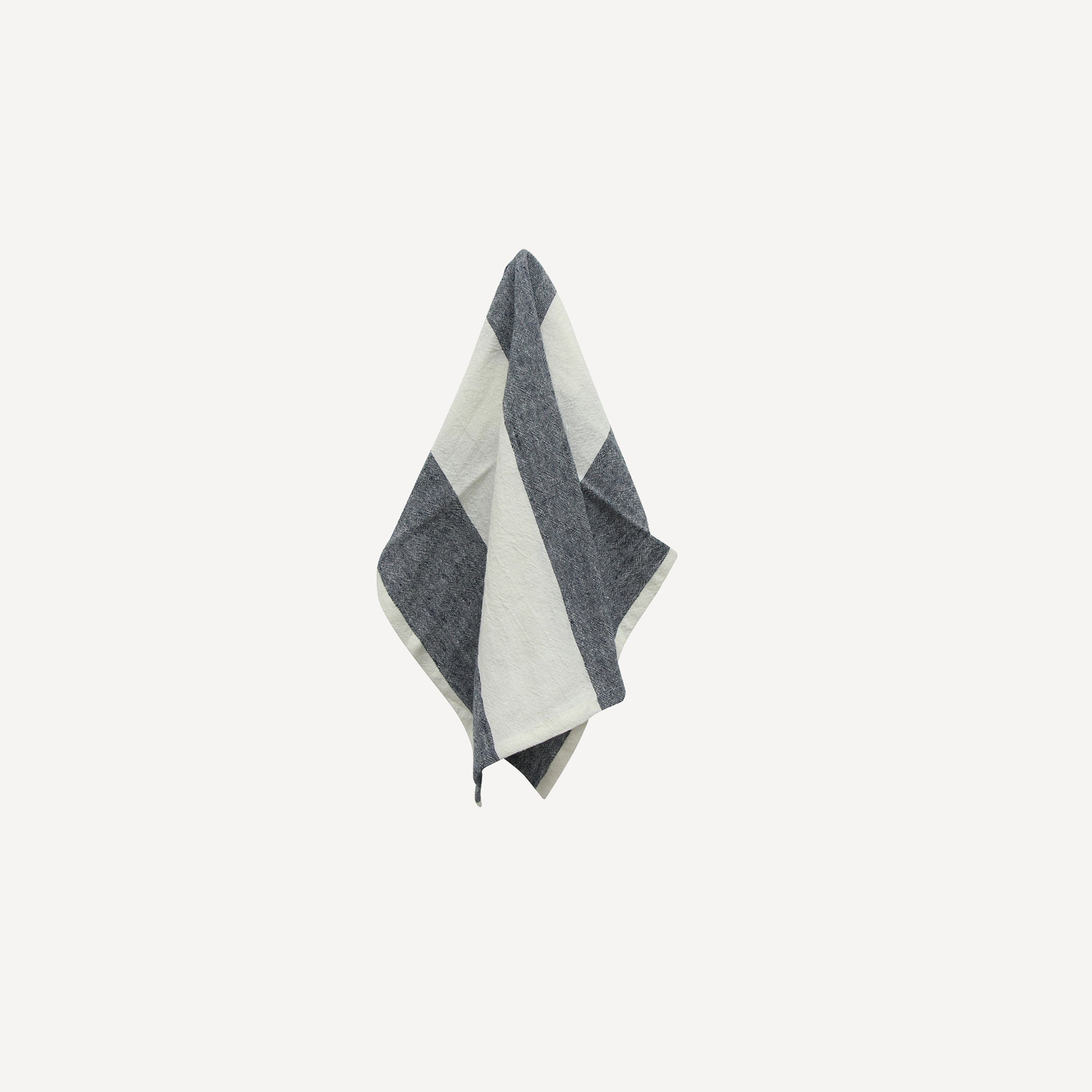 French Country Stripe Napkin Blue