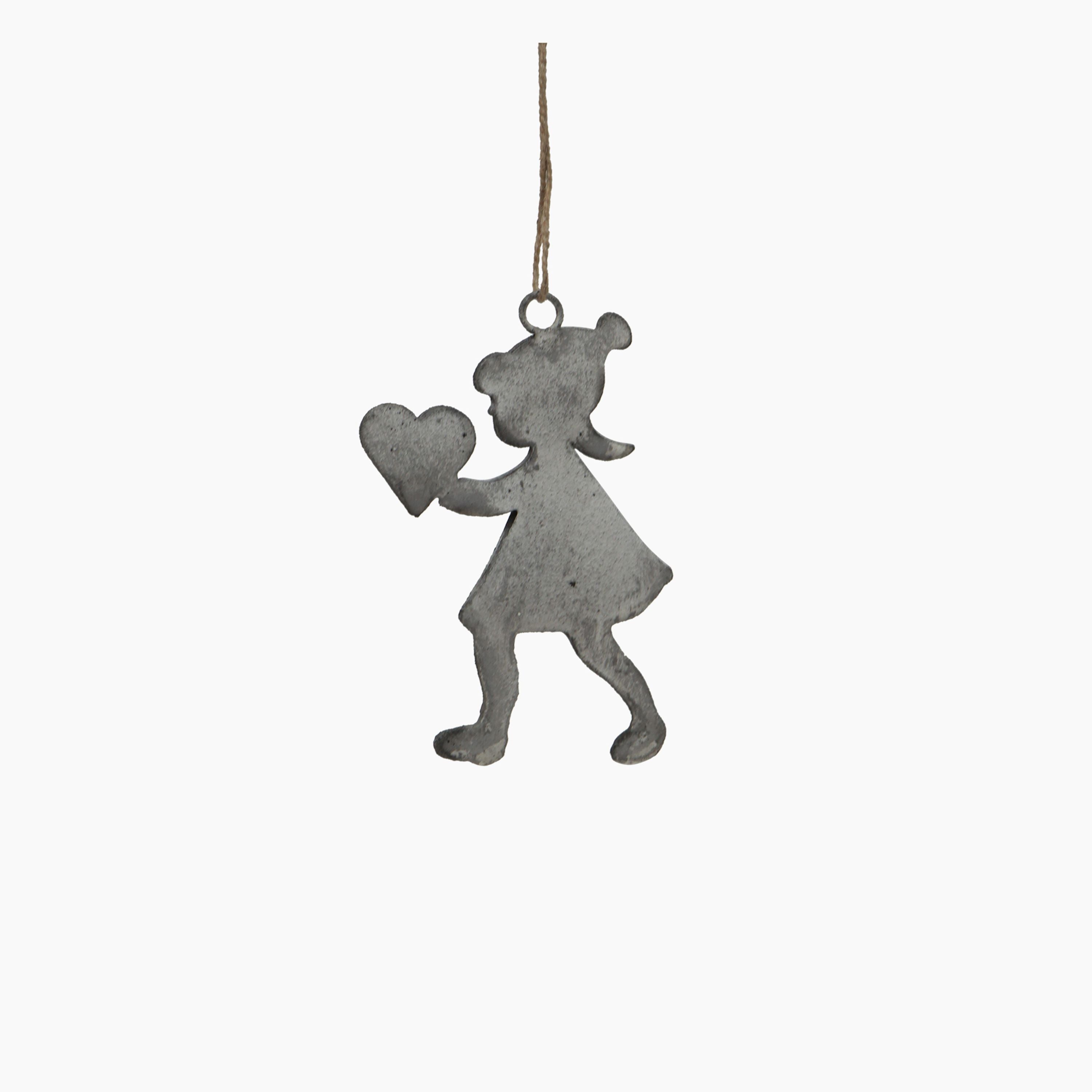 French Country Hanging Girl Ash Grey