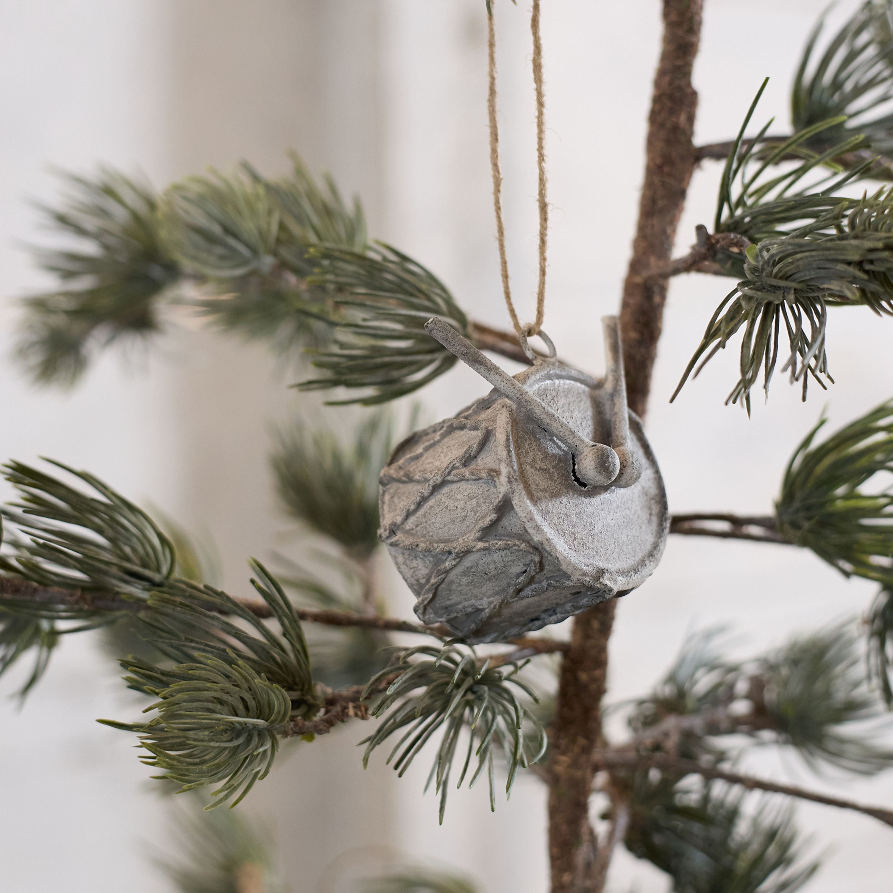 French Country Hanging Drum Ash Grey