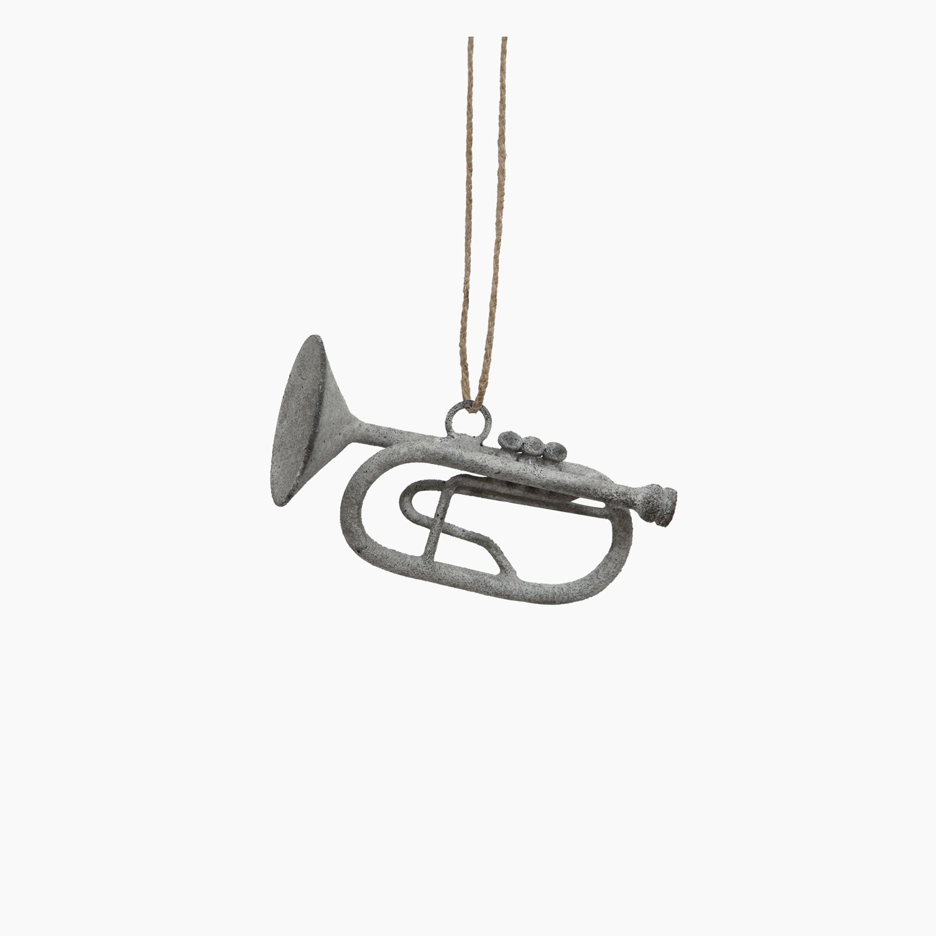 French Country Hanging Trumpet Ash Grey