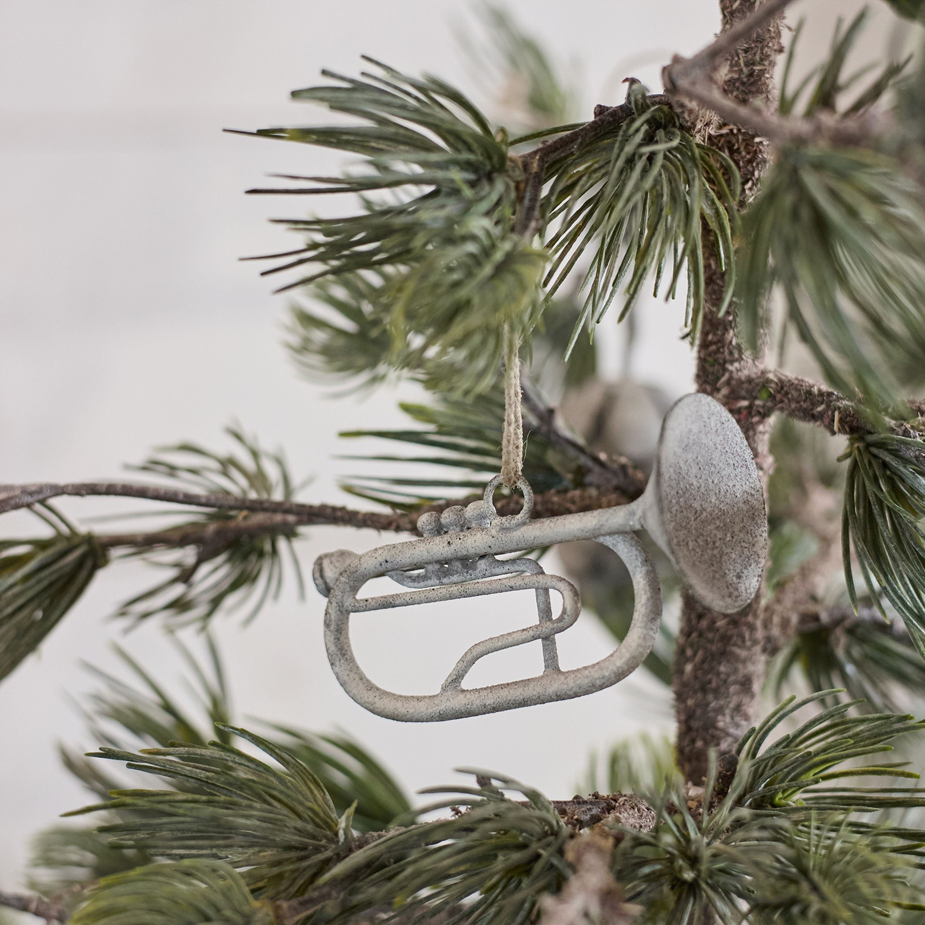 French Country Hanging Trumpet Ash Grey
