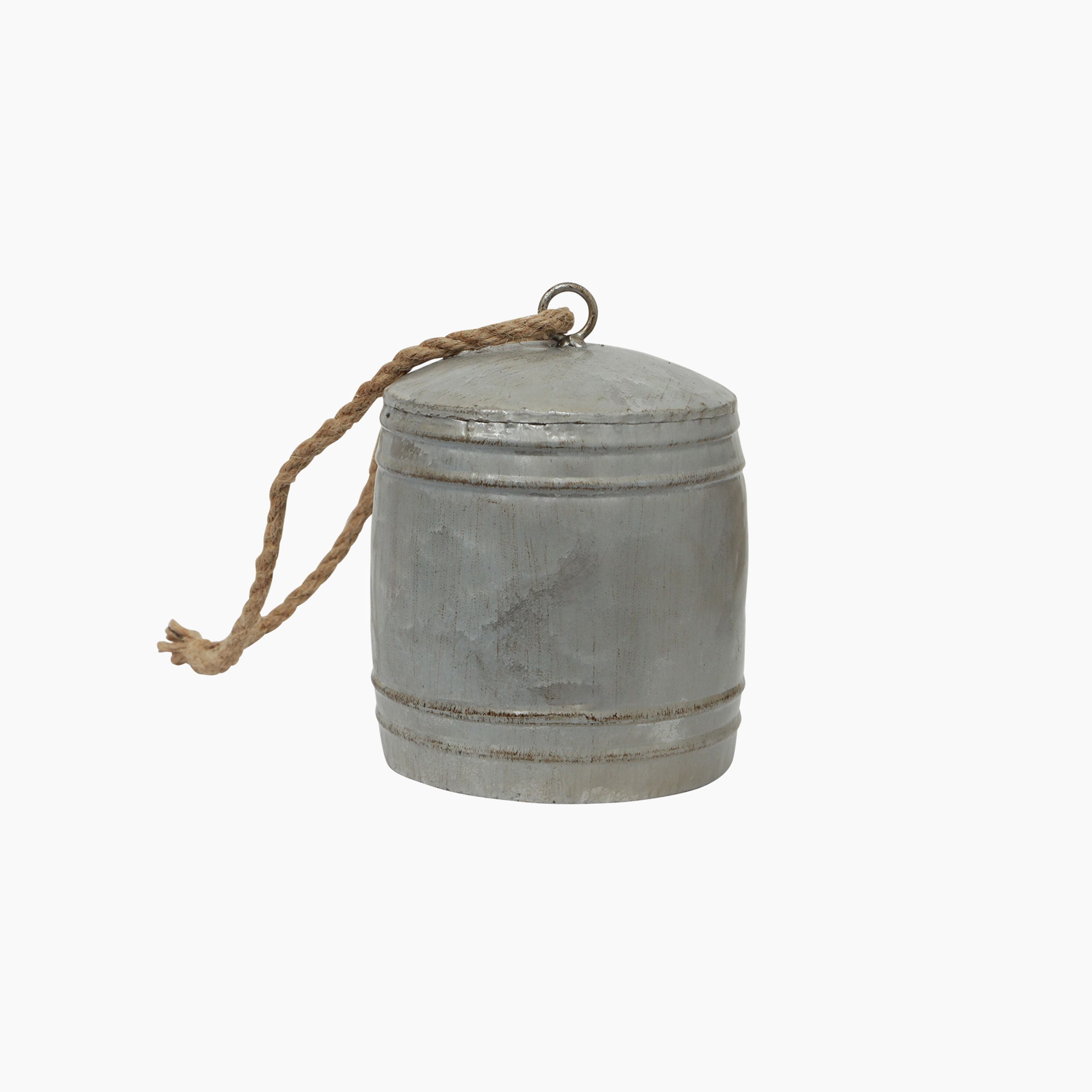 French Country Cow Bell on Rope Large