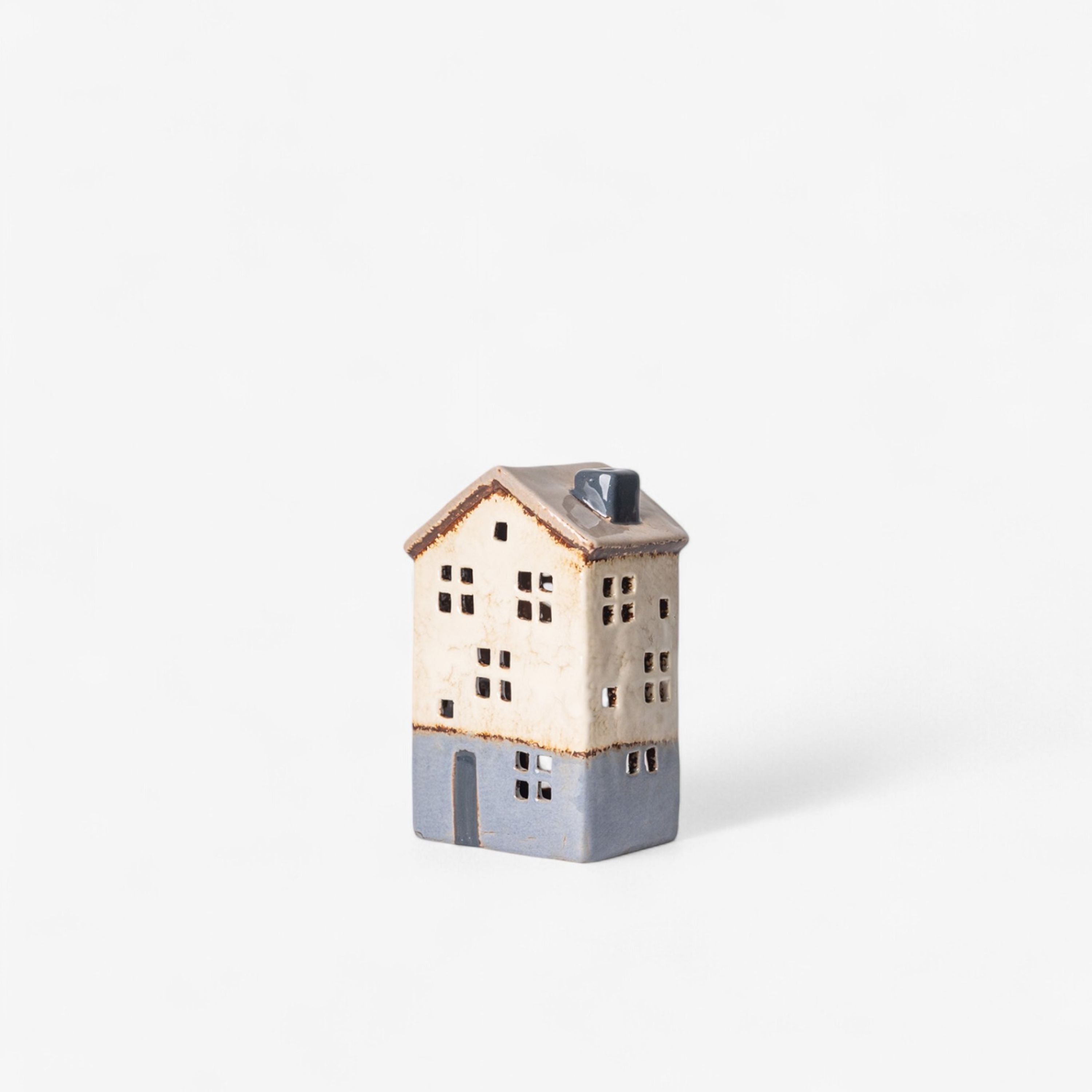 French Country Saint Malo Tea Light House Stone Roof