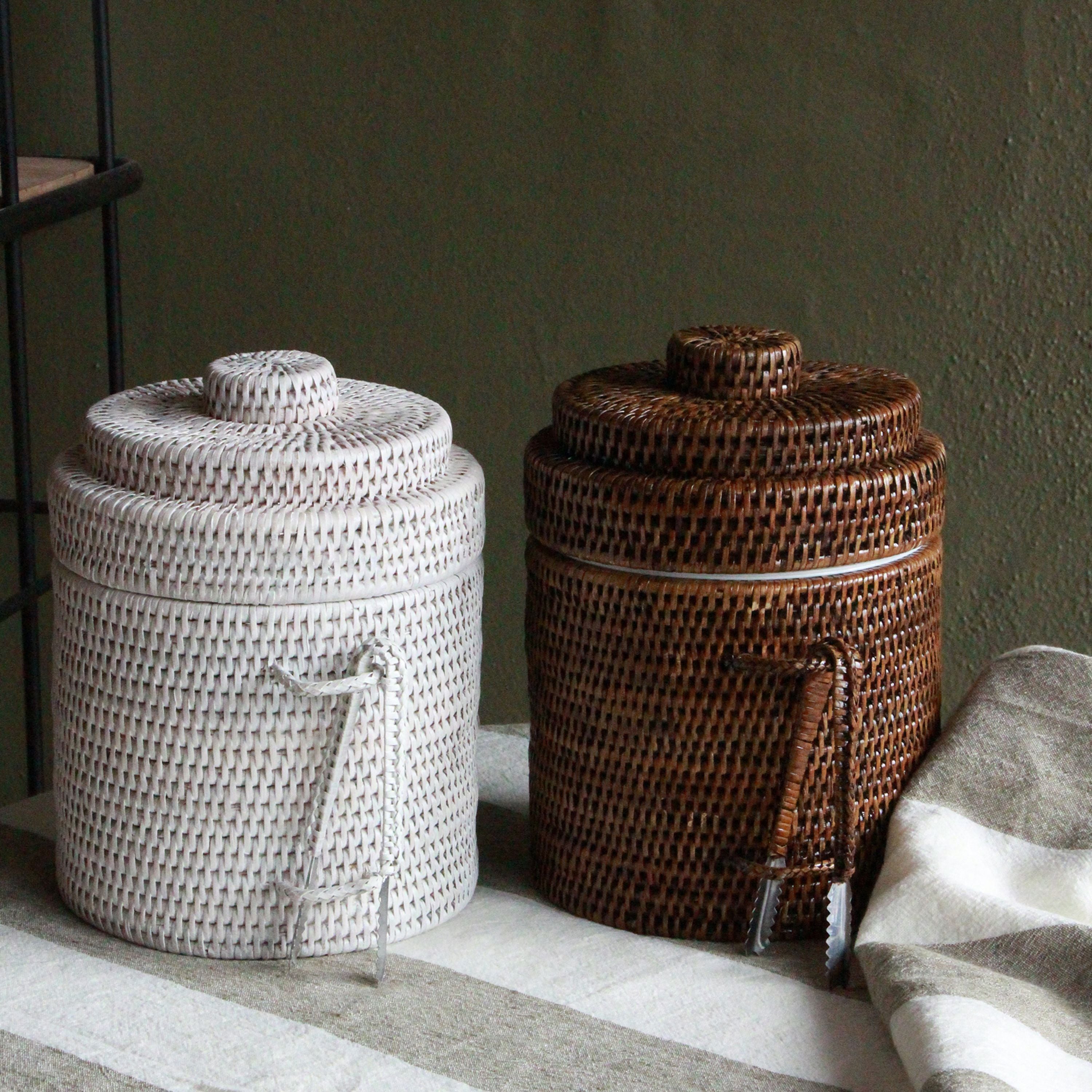 French Country Coco Ice Box with Tongs