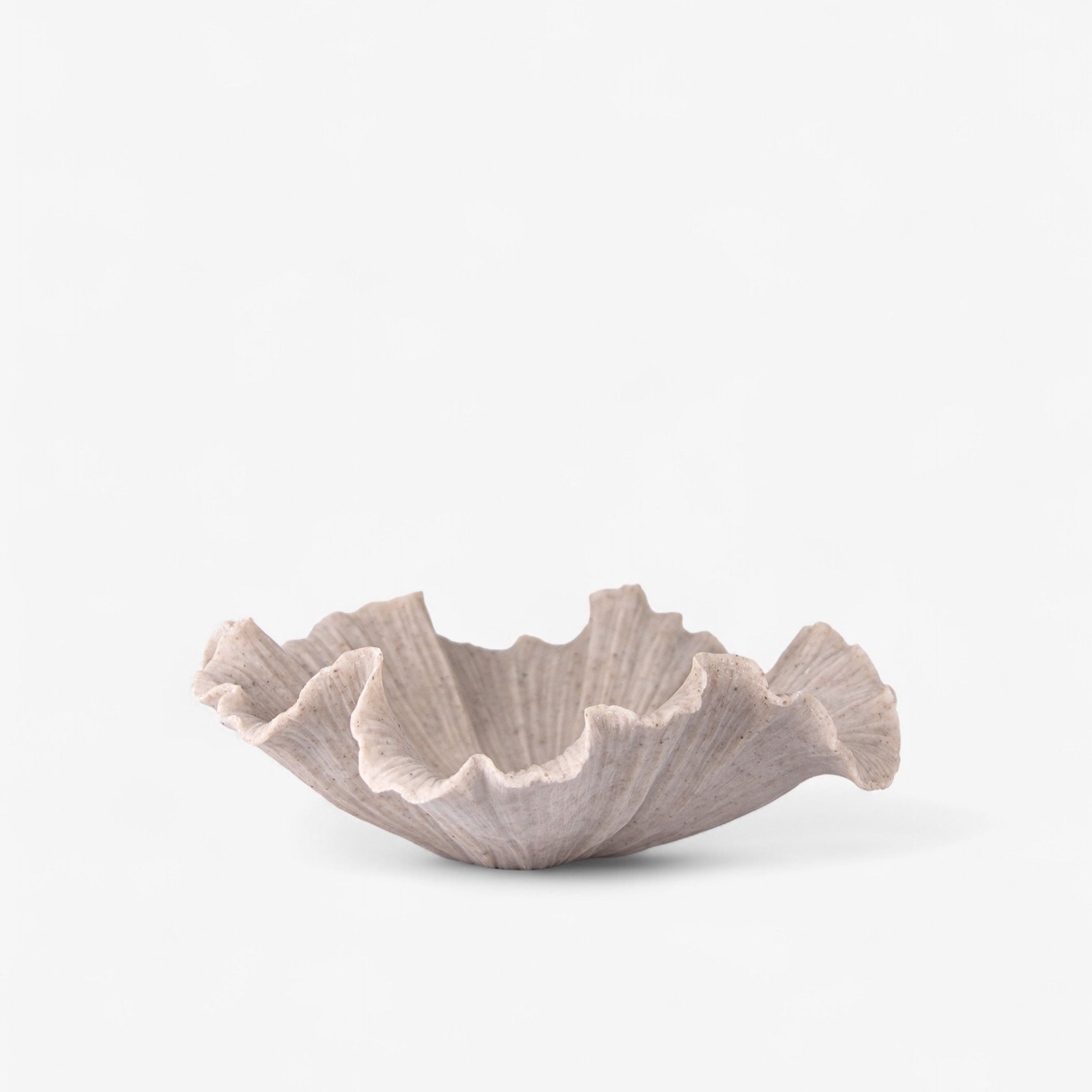 French Country Shell Bowl Ribbed