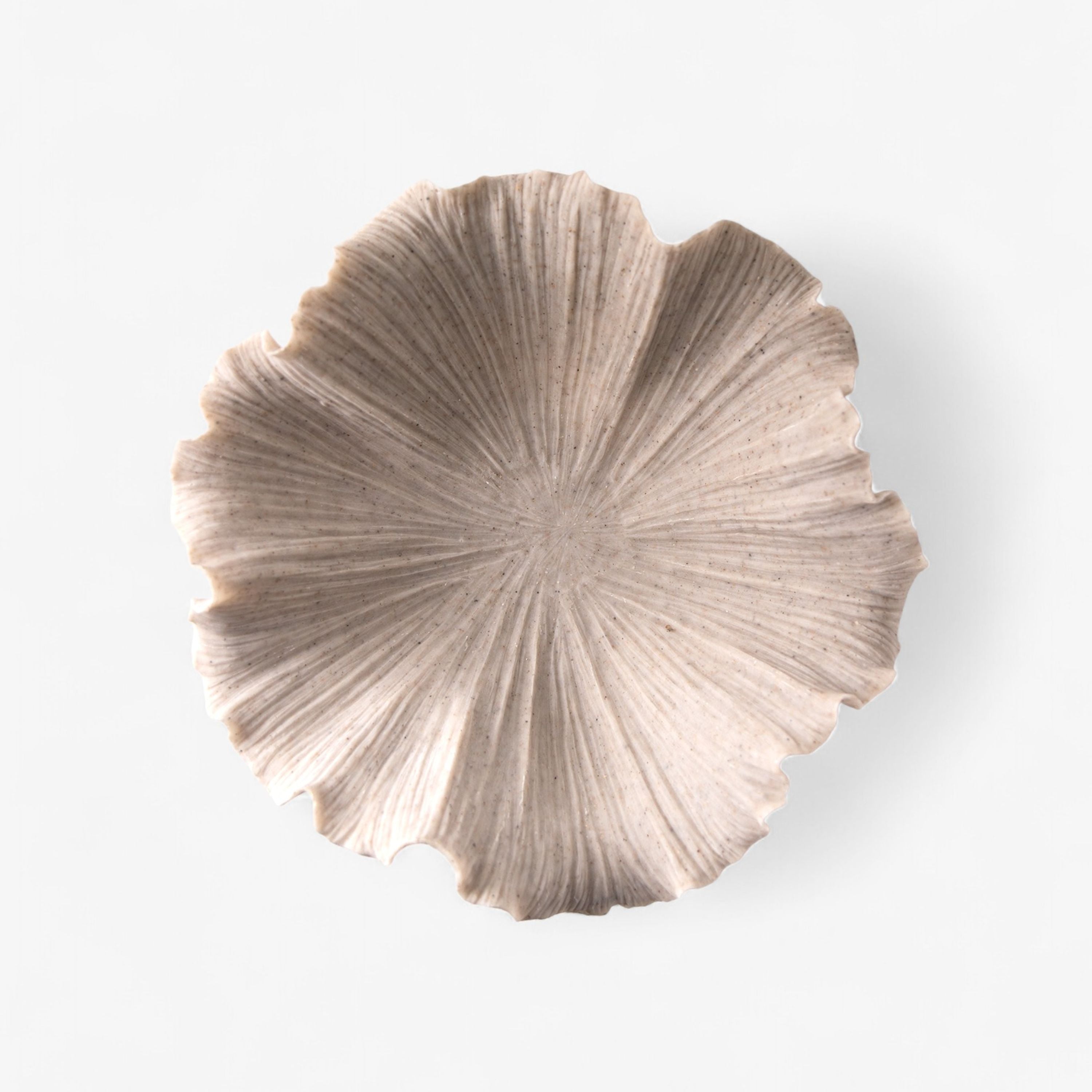 French Country Shell Bowl Ribbed