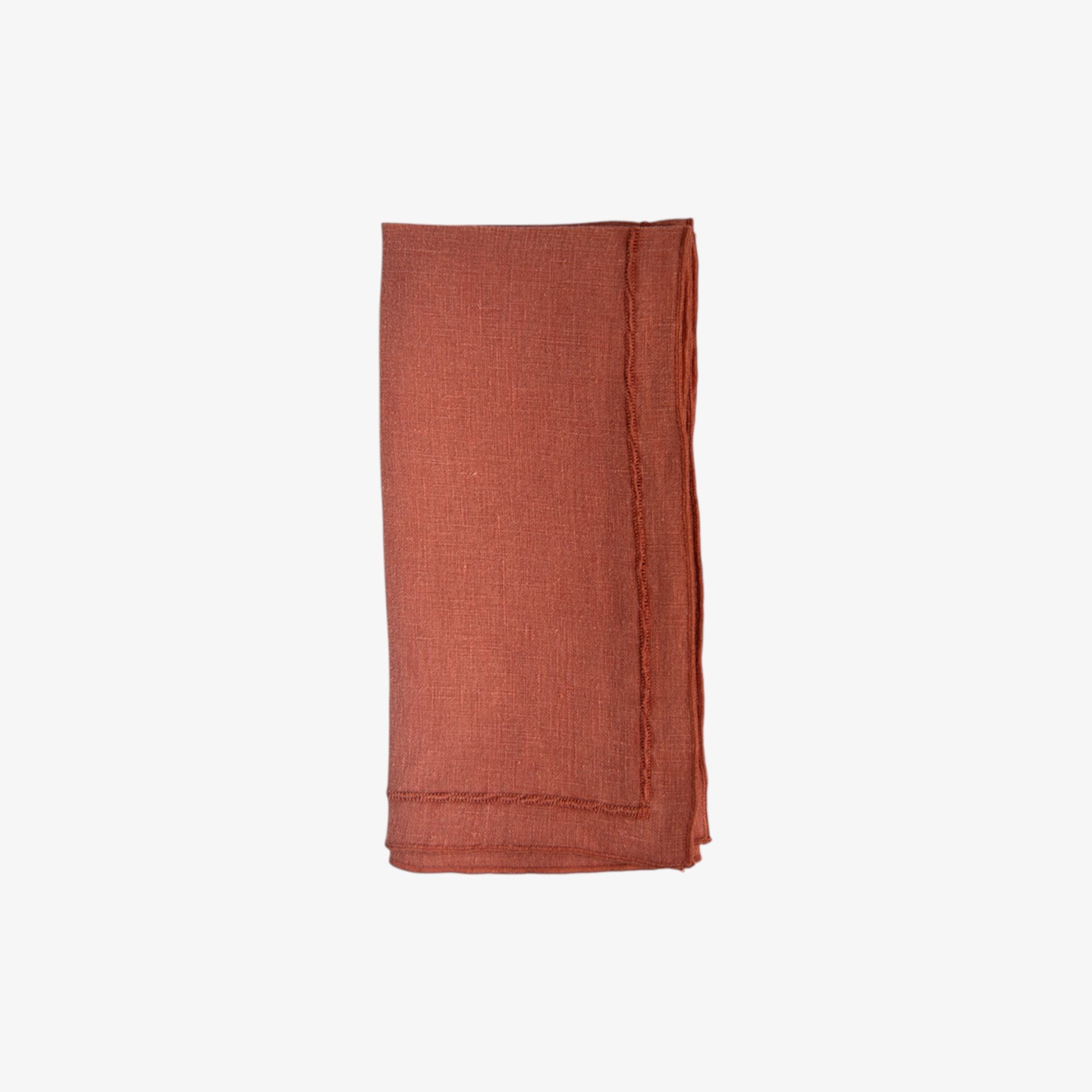 French Country Riley Napkin Rust