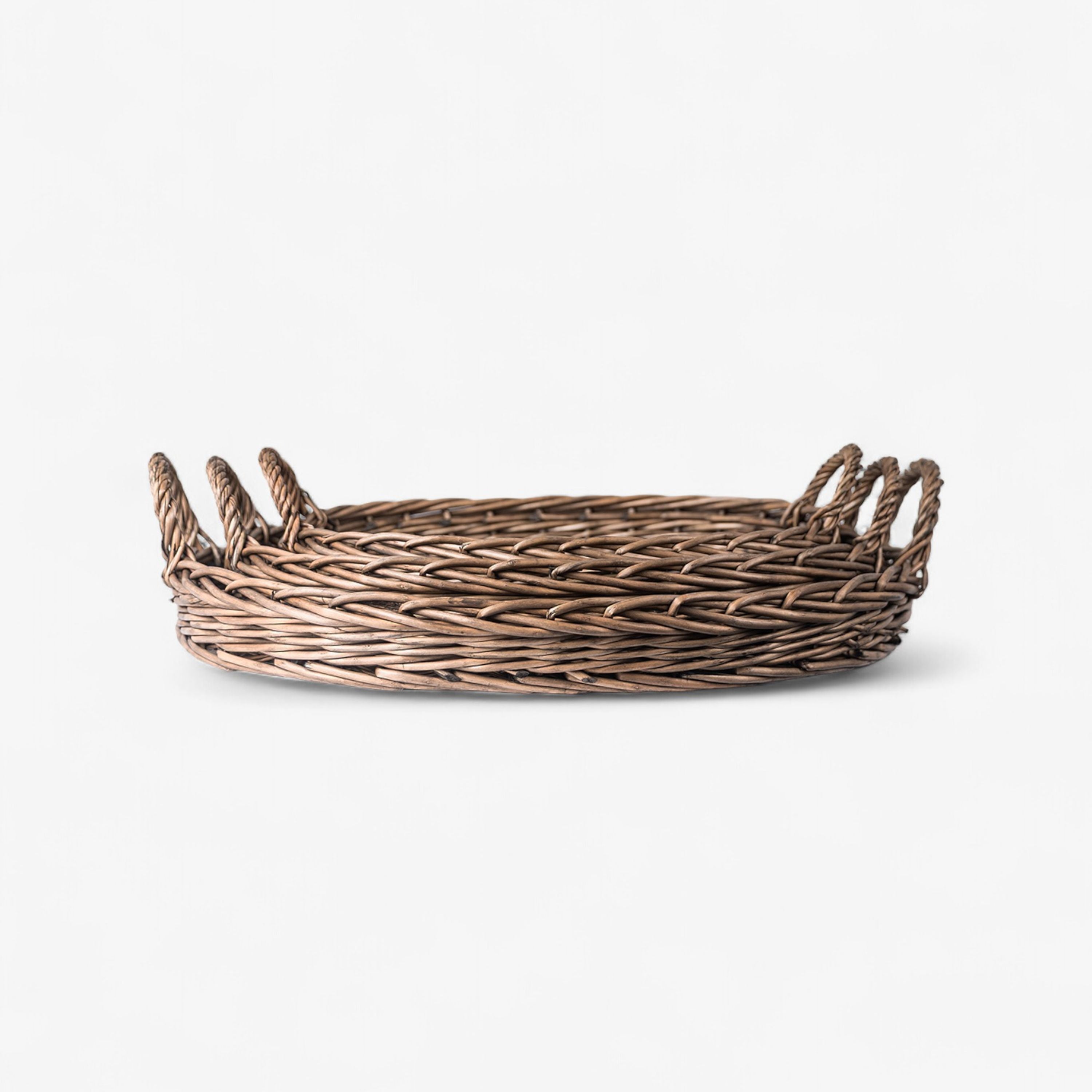French Country Riviera Oval Wicker Trays