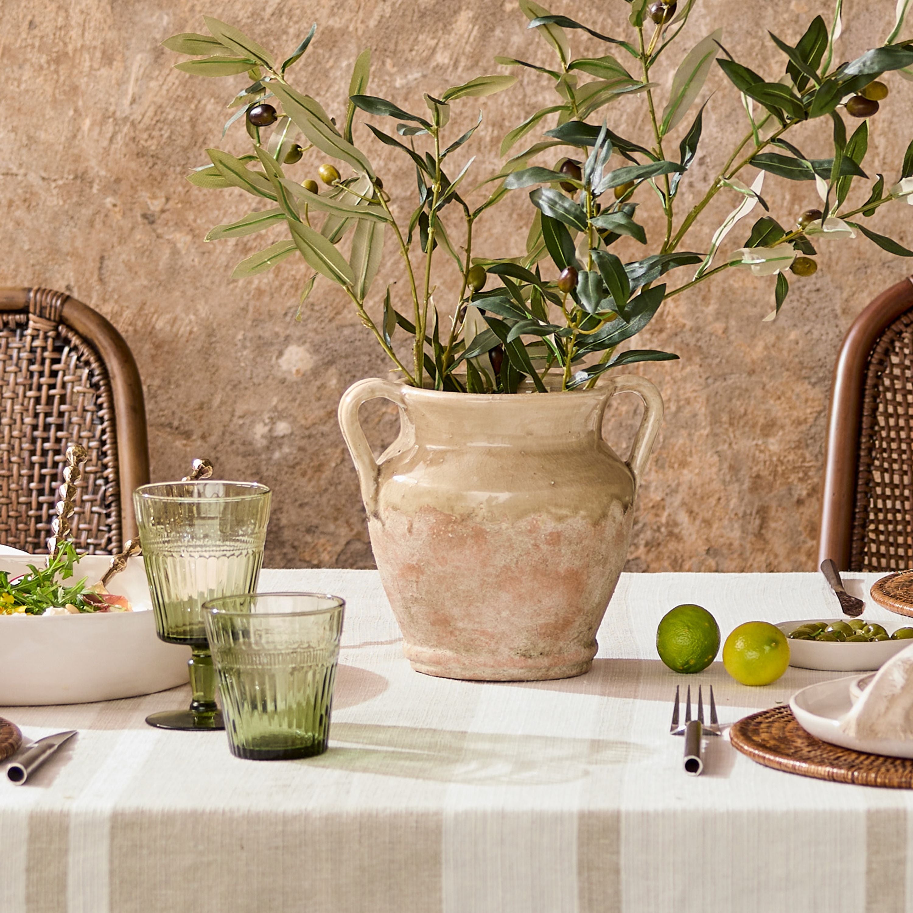 French Country Chari Vessel Stone