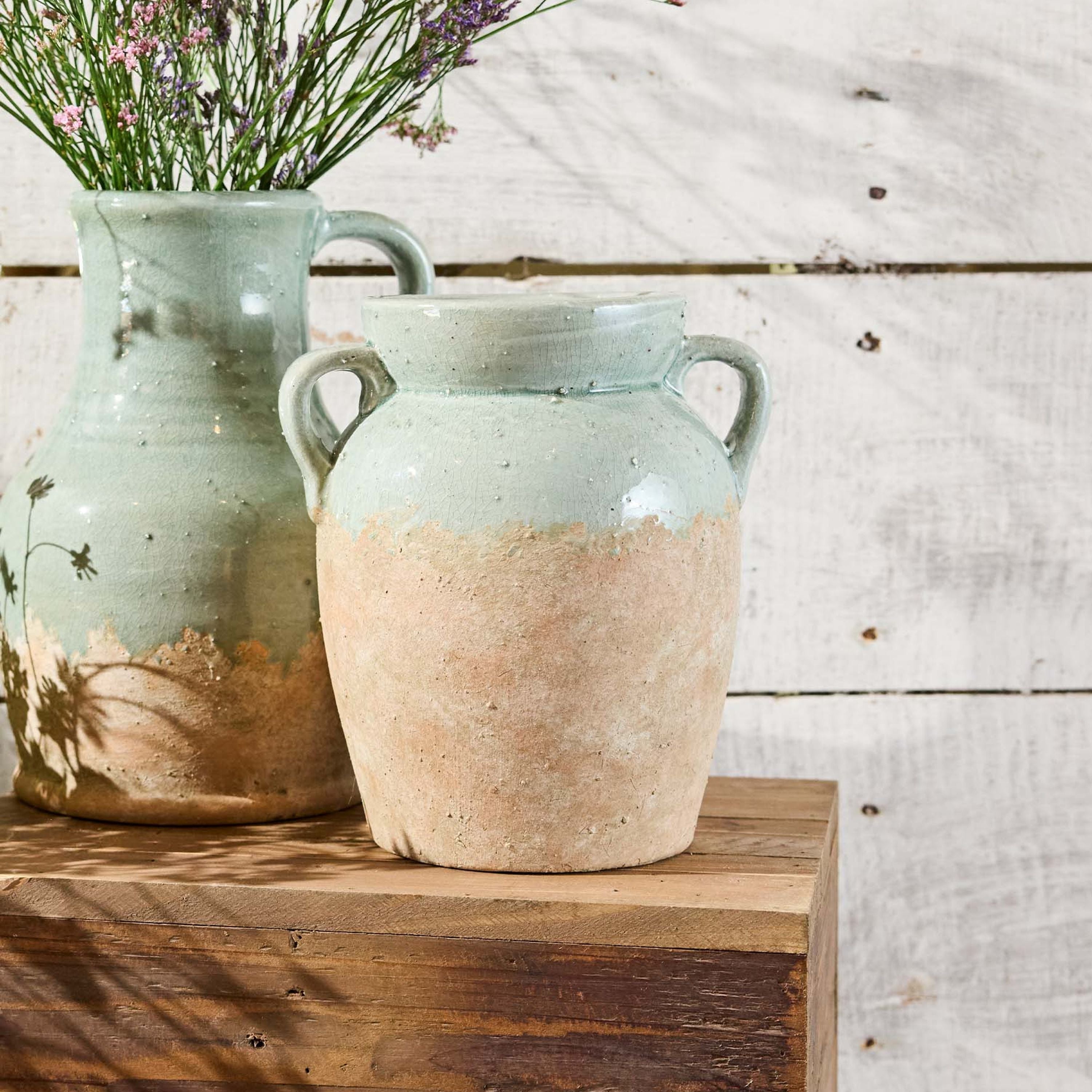 French Country Varese Vessel Short Pale Blue