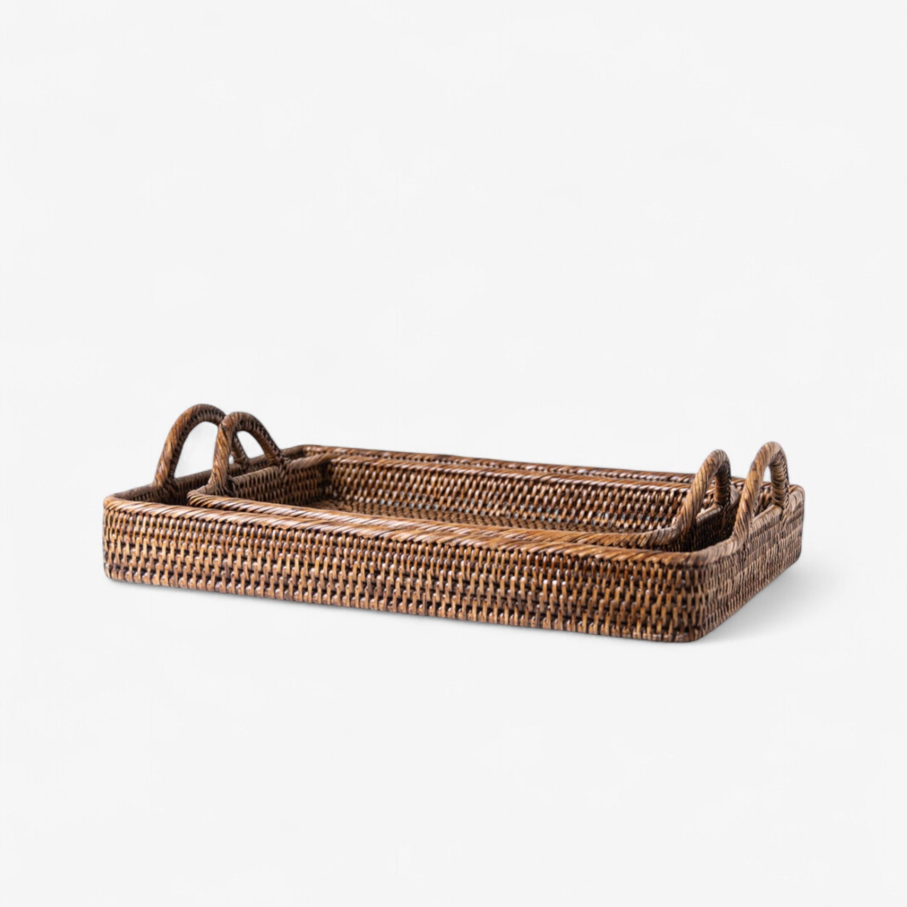 French Country Coco Helen Trays with Handle (2 Pack)