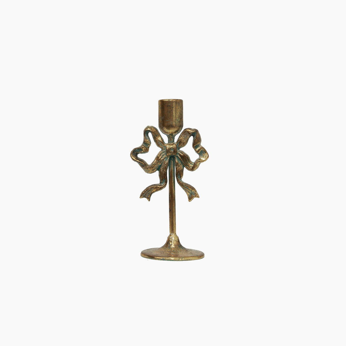 French Country Bow Design Candle Holder Small