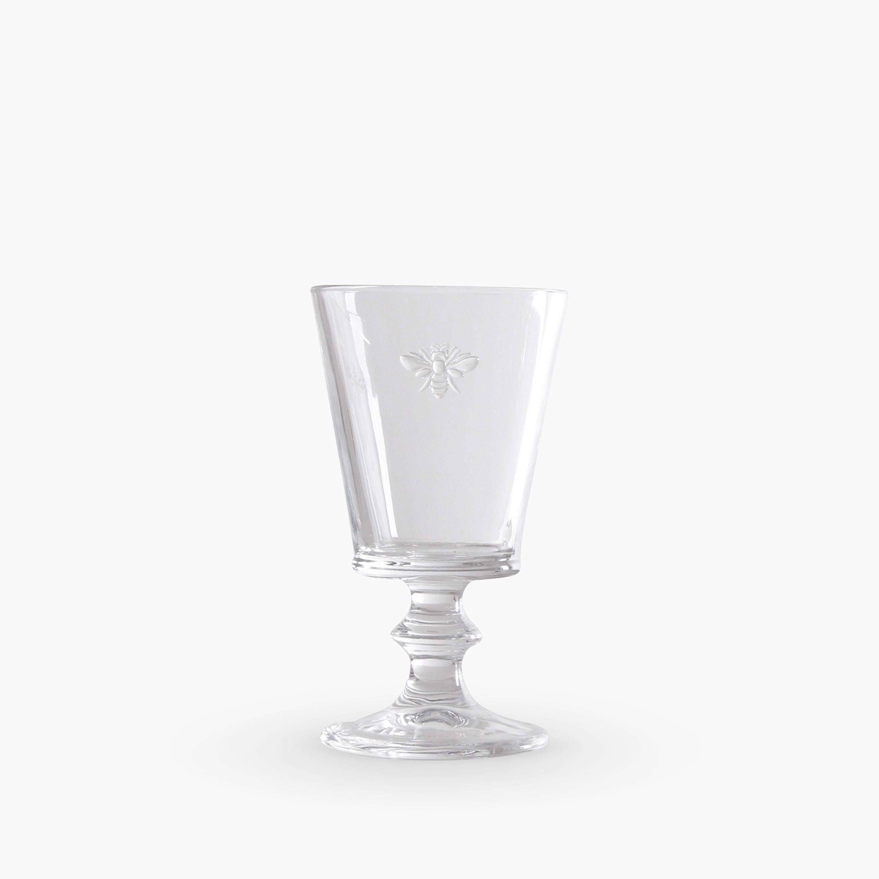 French Country French Bee Wine Goblet