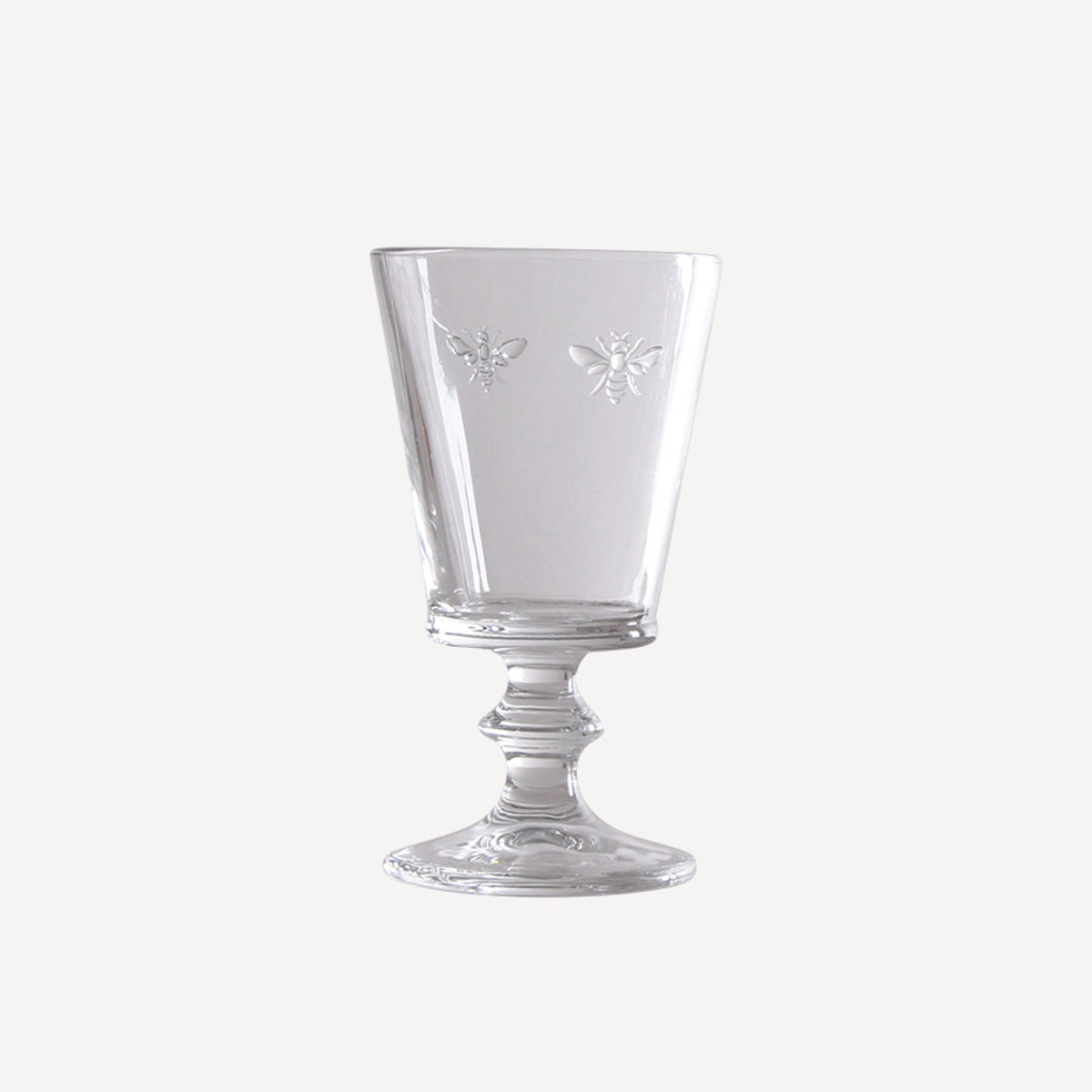 French Country French Bee Wine Goblet