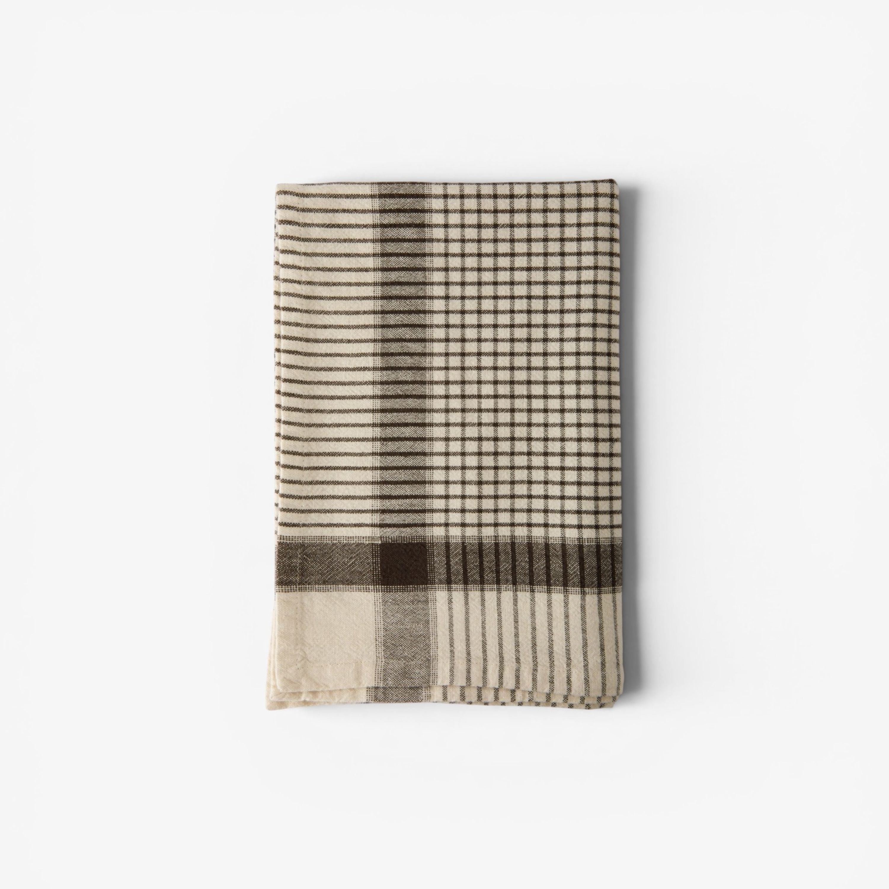 French Country Utility Check Tea Towel
