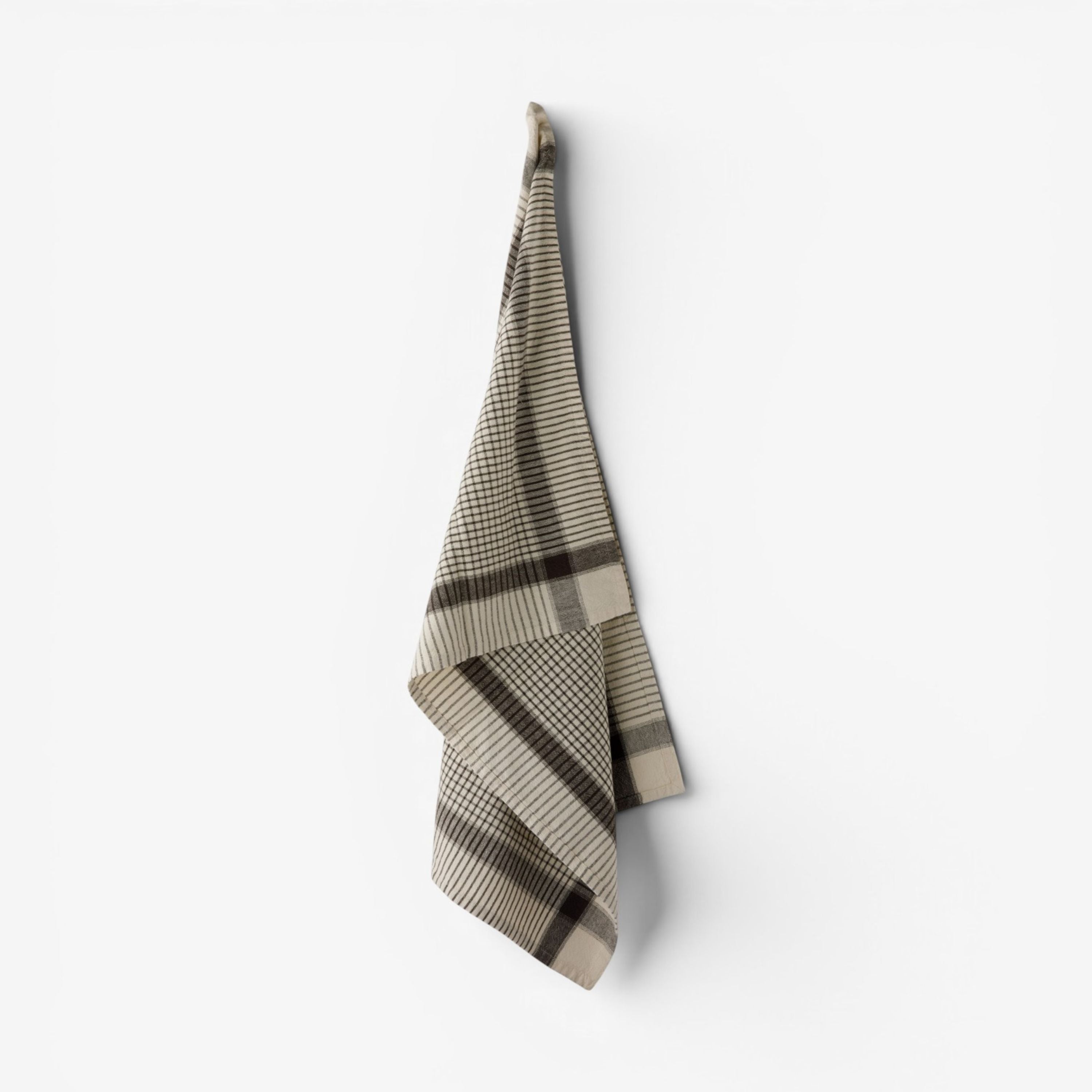 French Country Utility Check Tea Towel