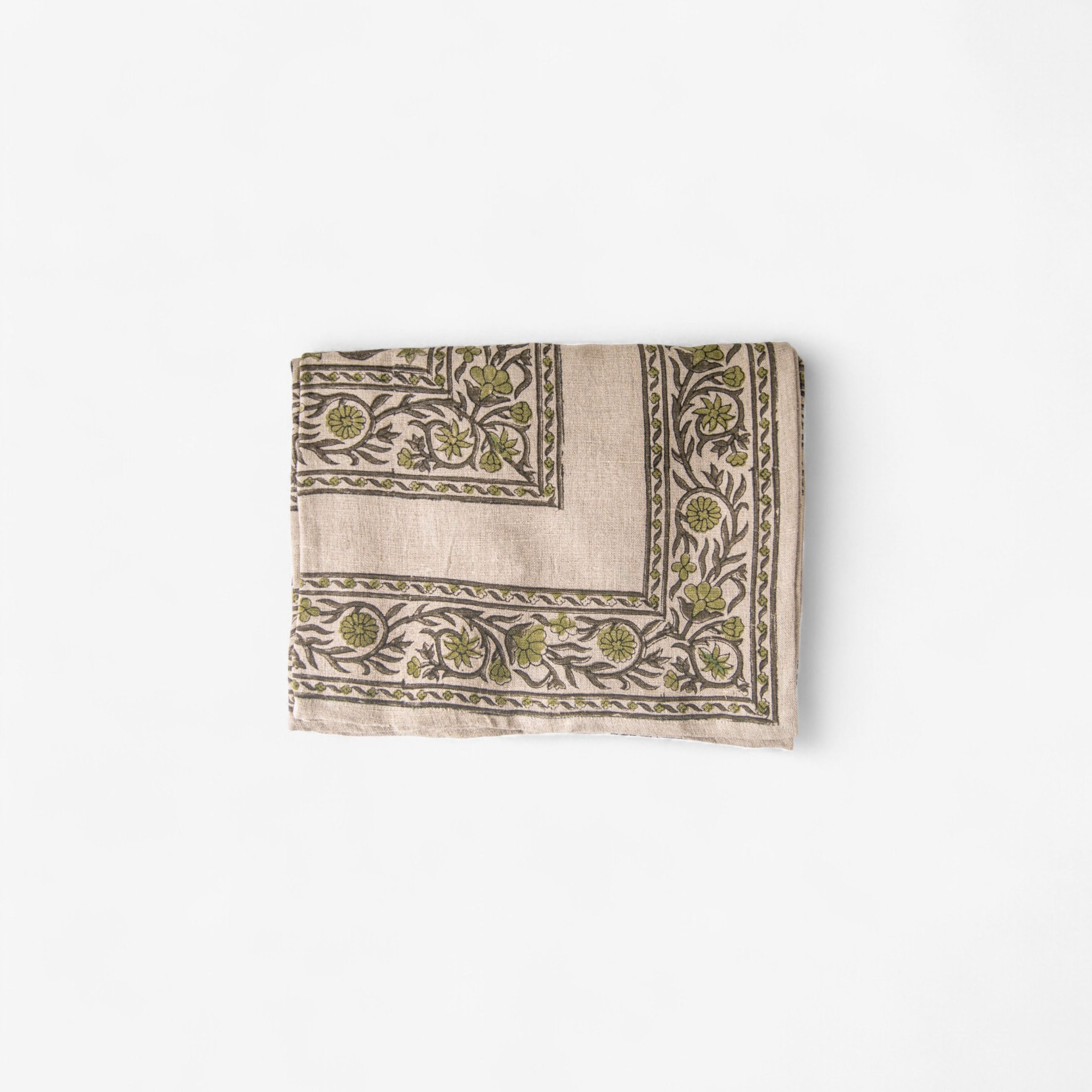 French Country Vittoria Handblocked Tablecloth Small