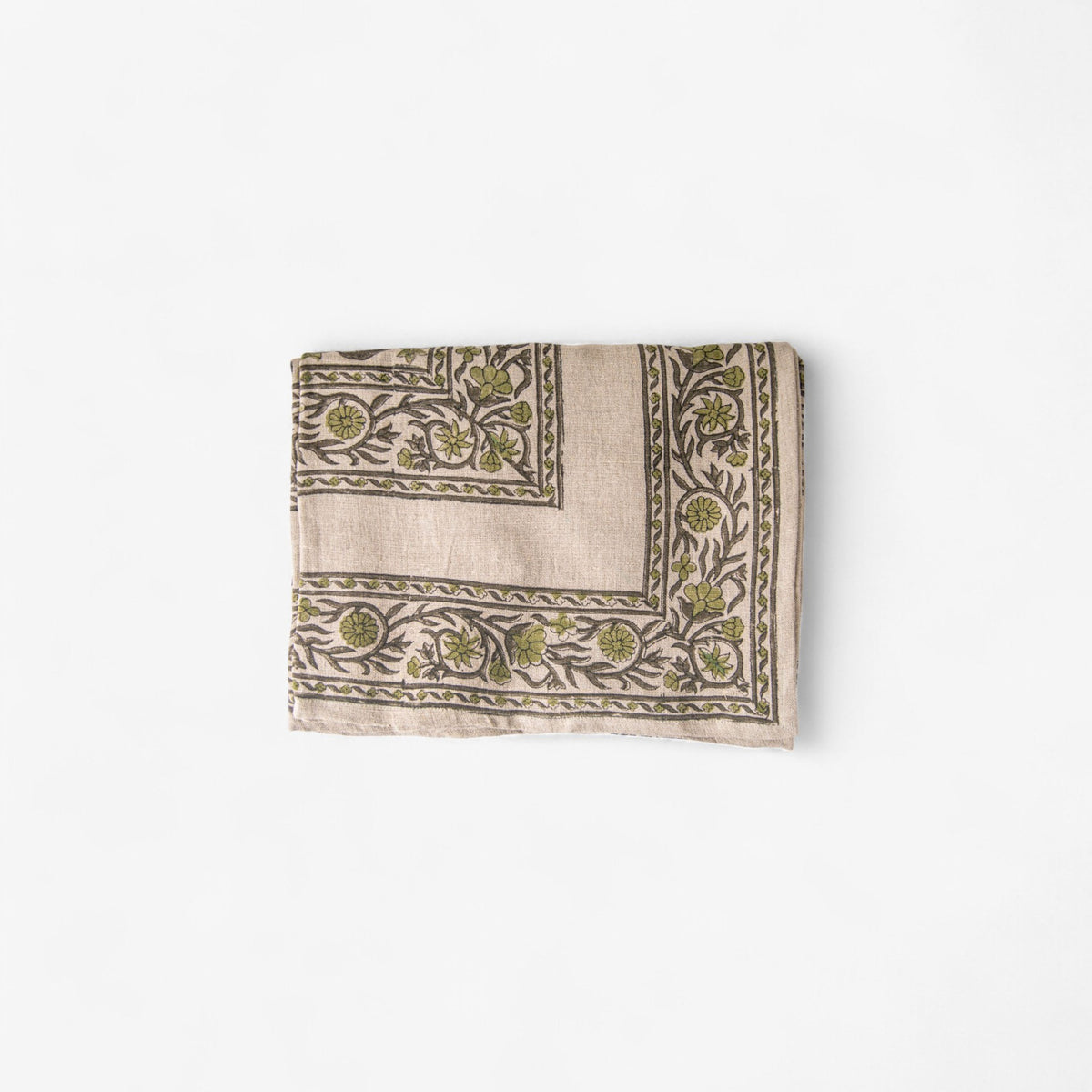 French Country Vittoria Handblocked Tablecloth Small
