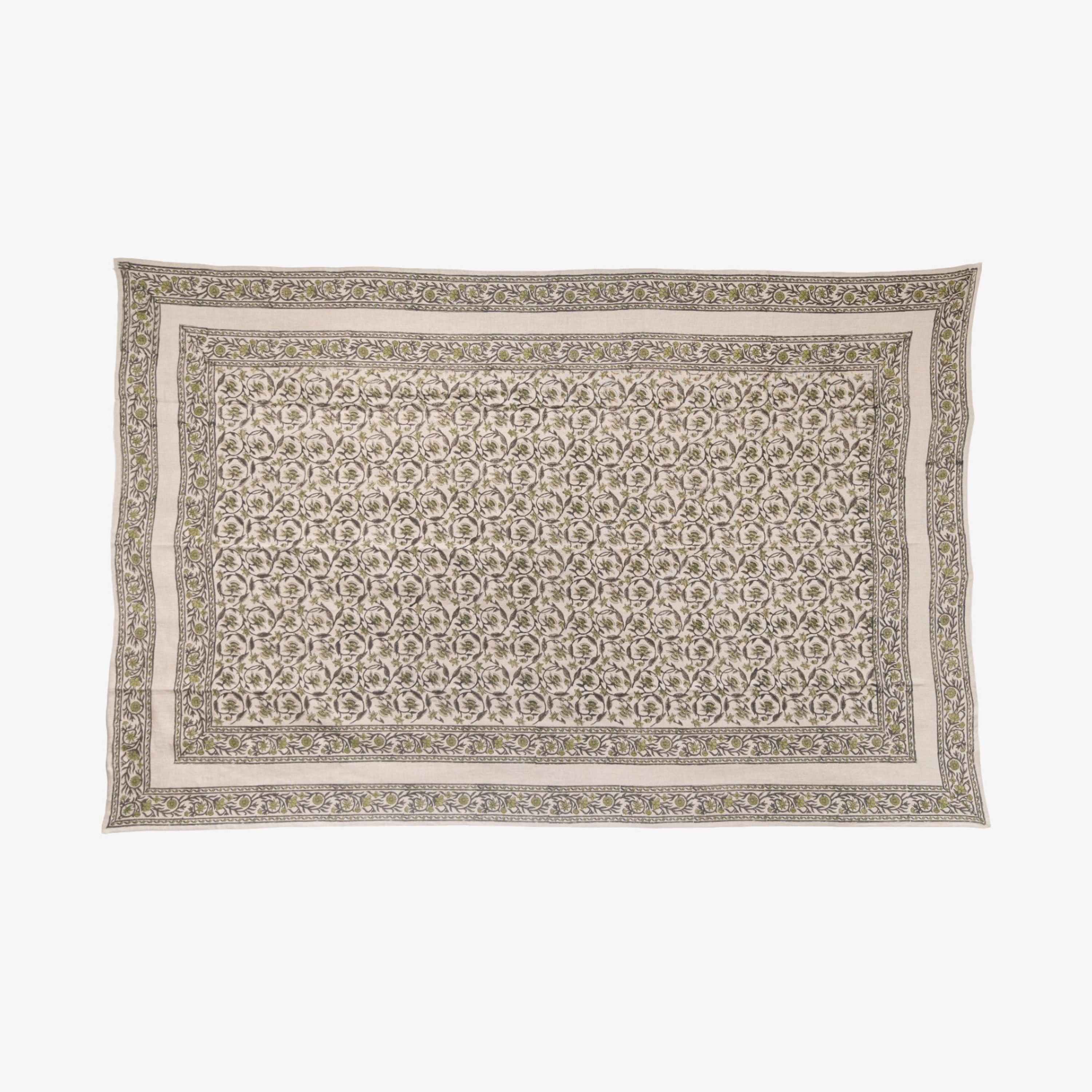 French Country Vittoria Handblocked Tablecloth Small