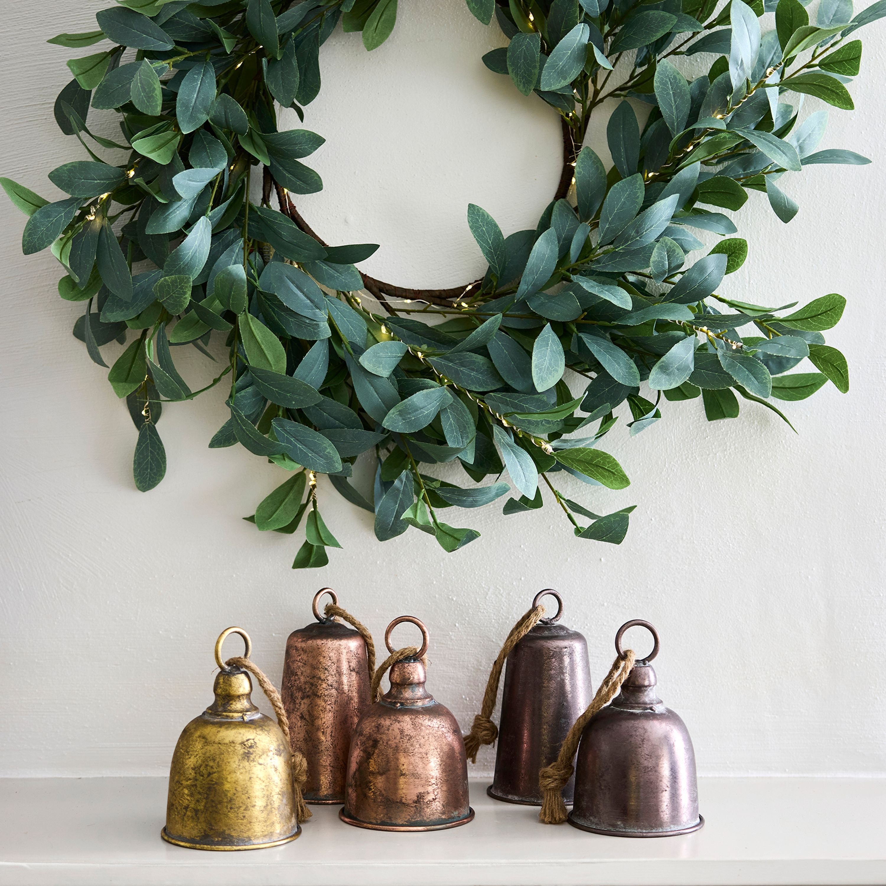 French Country Bronze Bell Tall