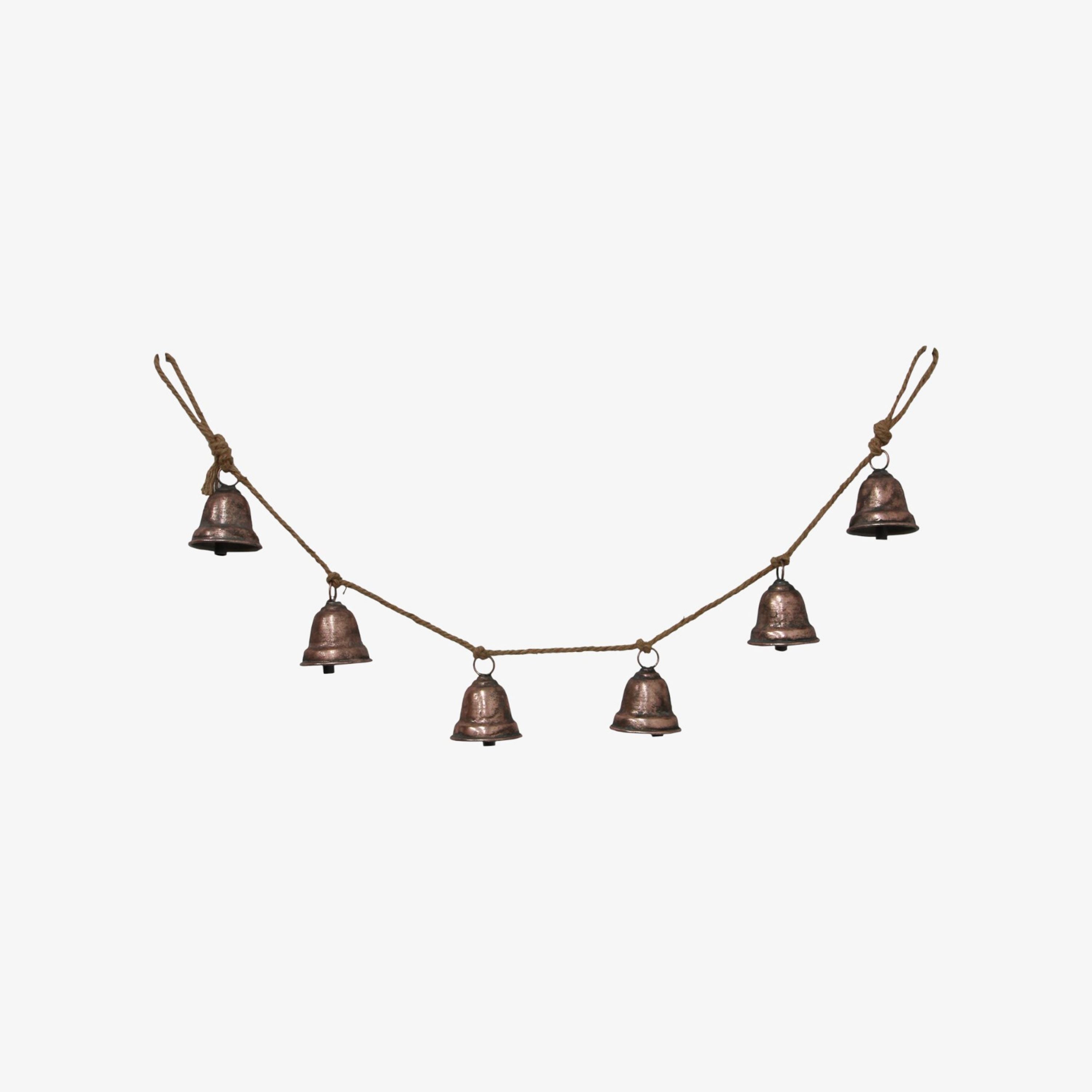 French Country Bell On Strand Bronze