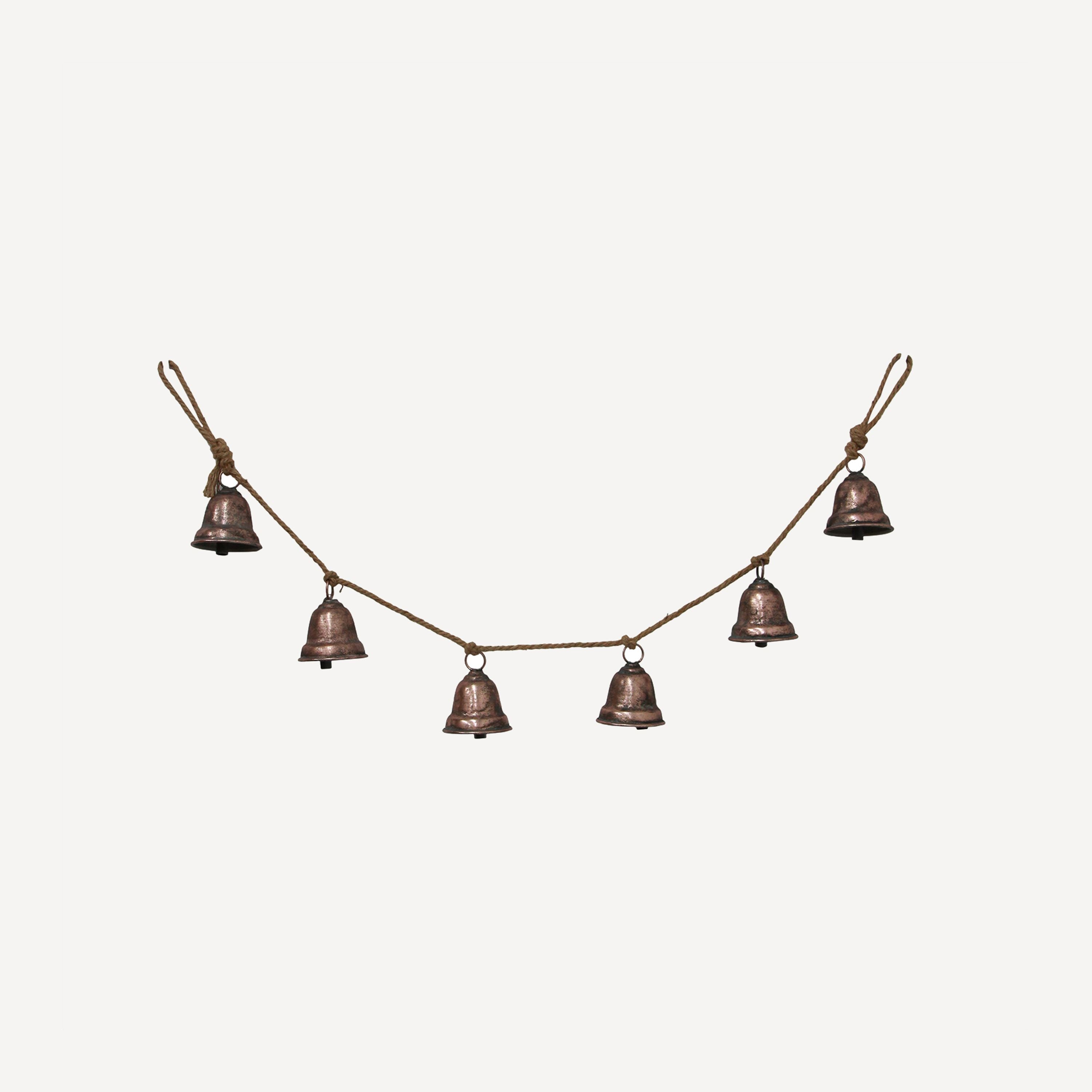French Country Bell On Strand Bronze