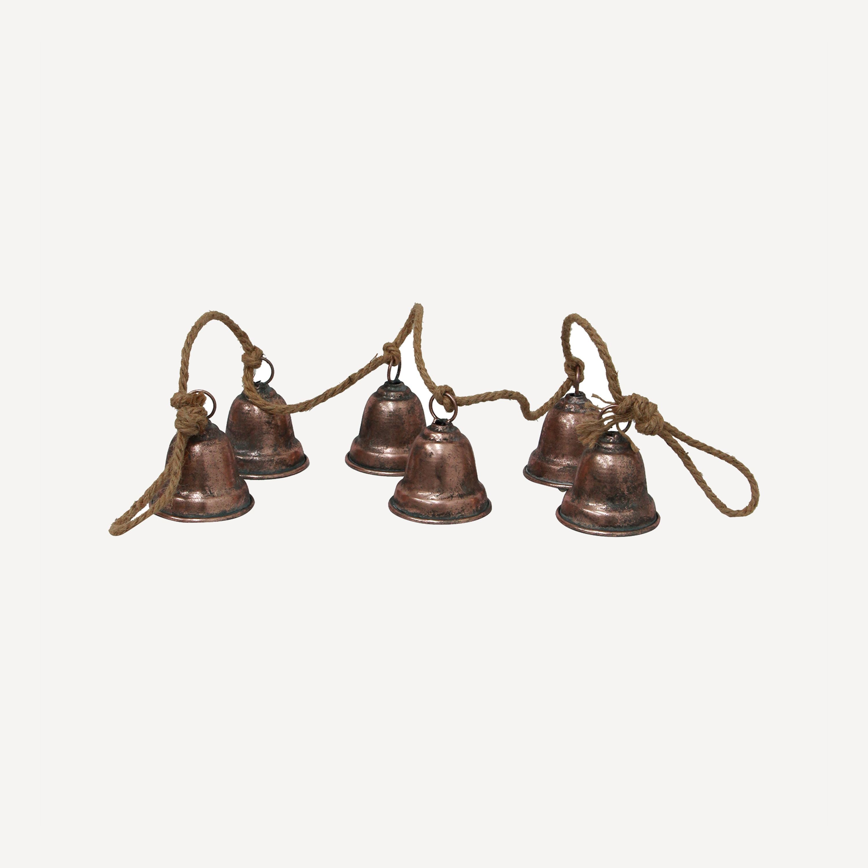 French Country Bell On Strand Bronze