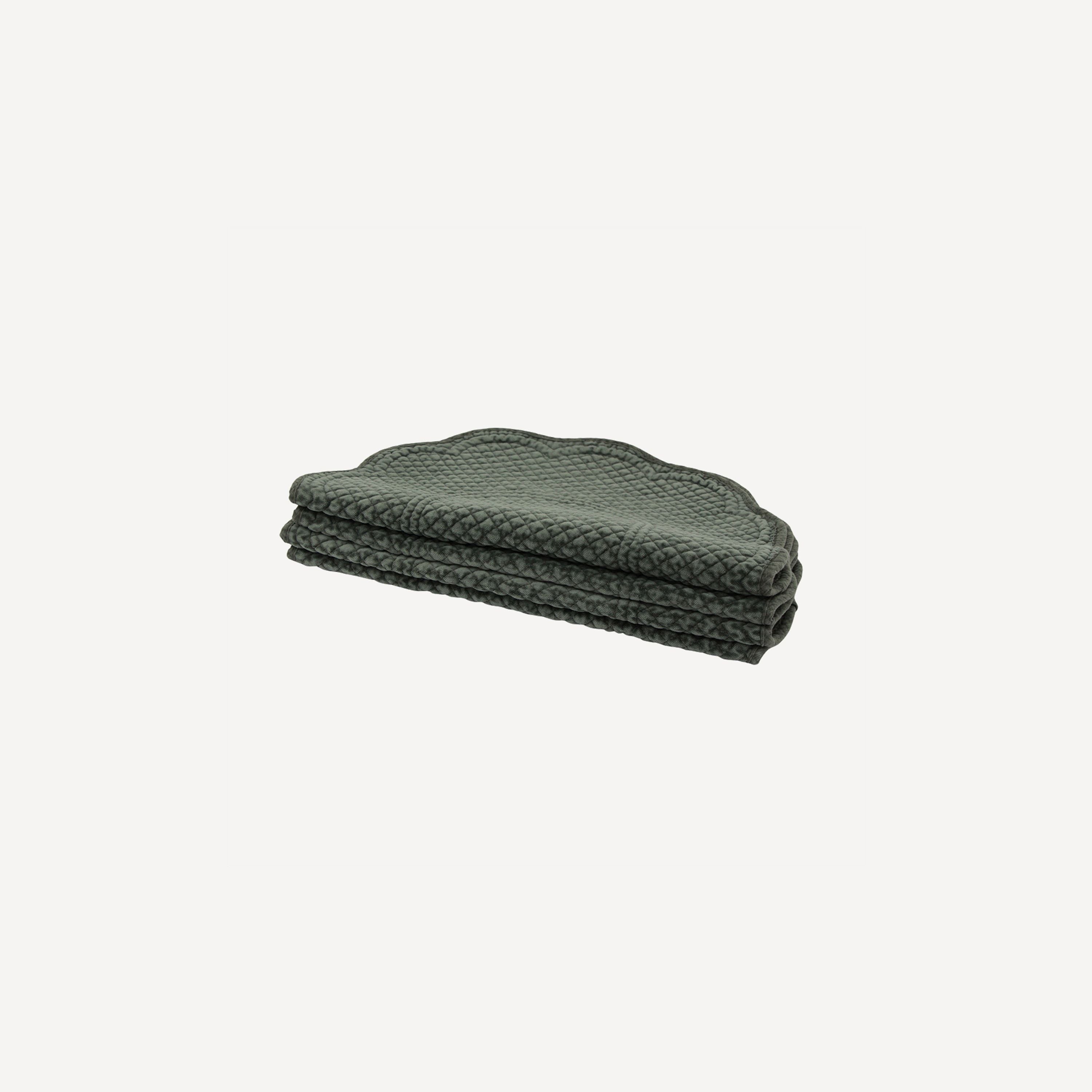 French Country Rena Quilted Placemat Olive