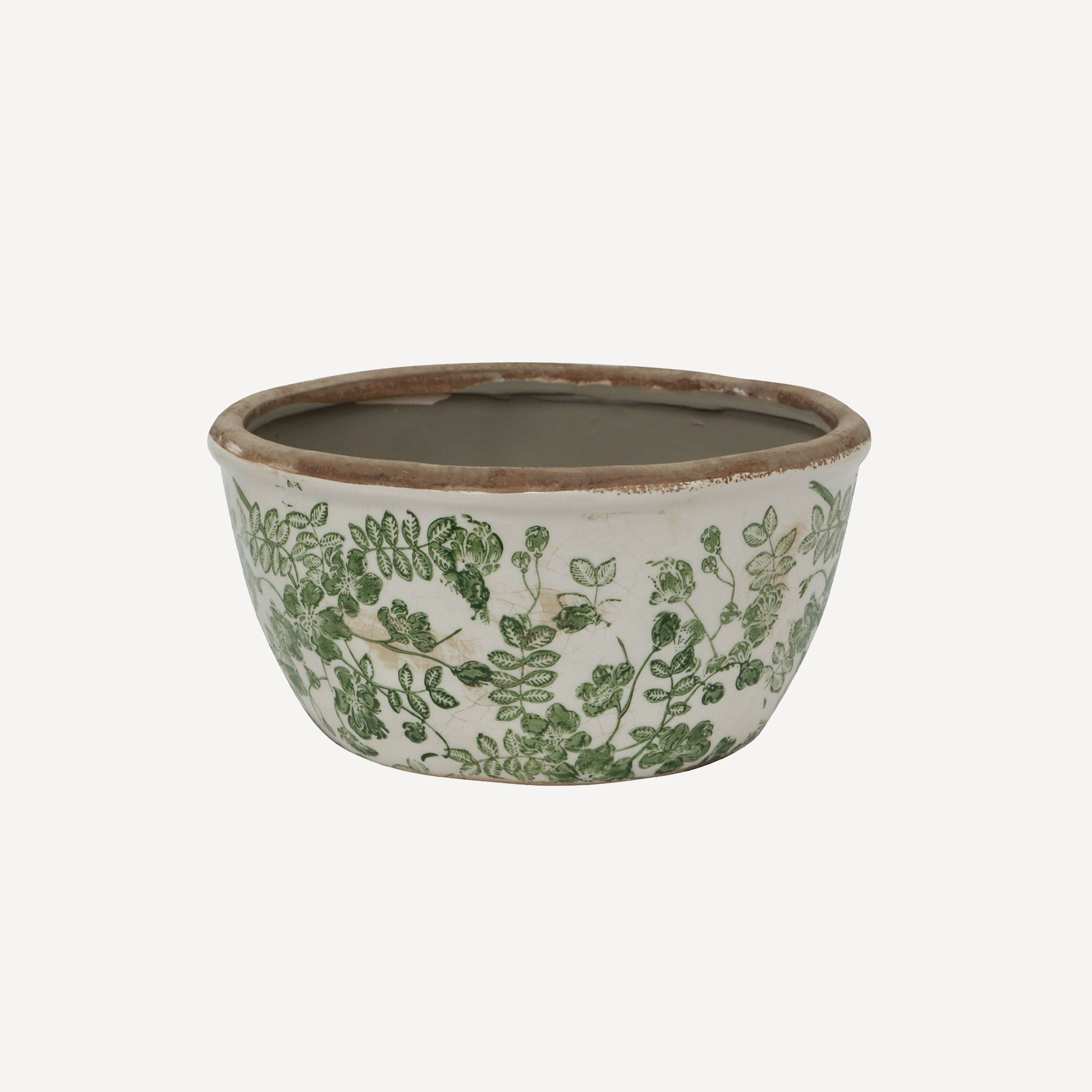 French Country Botanical Pot Large