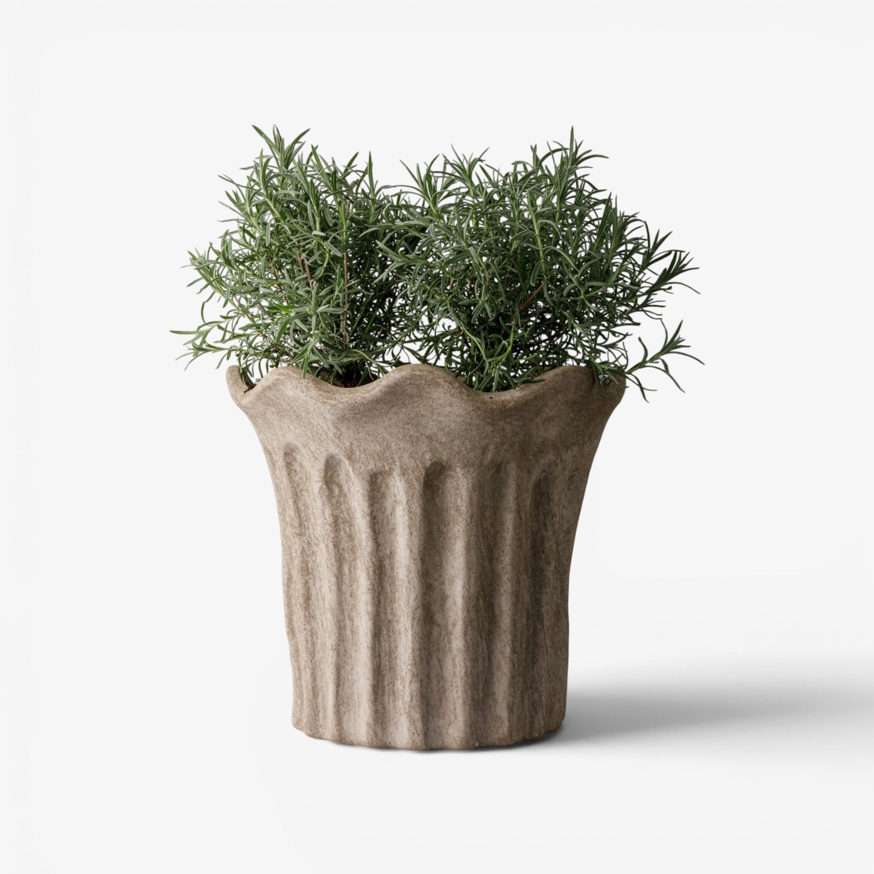 French Country Terra Fluted Planter Large