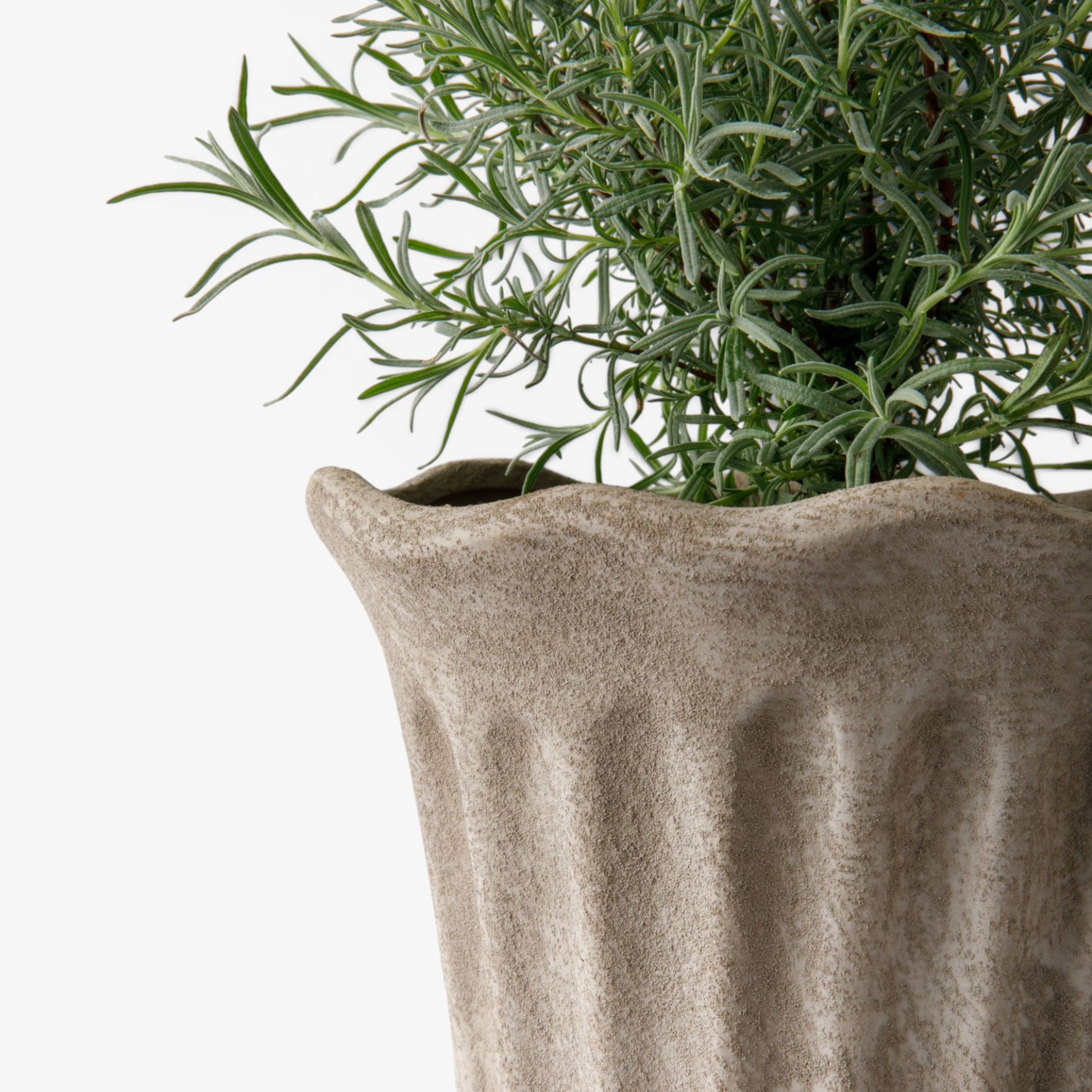 French Country Terra Fluted Planter Medium