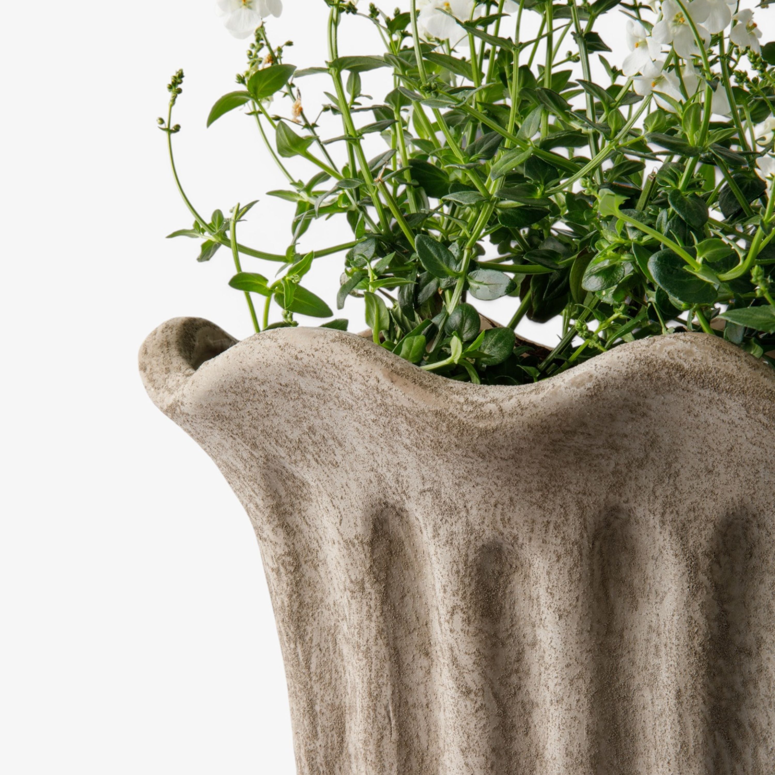 French Country Terra Fluted Oval Planter Large