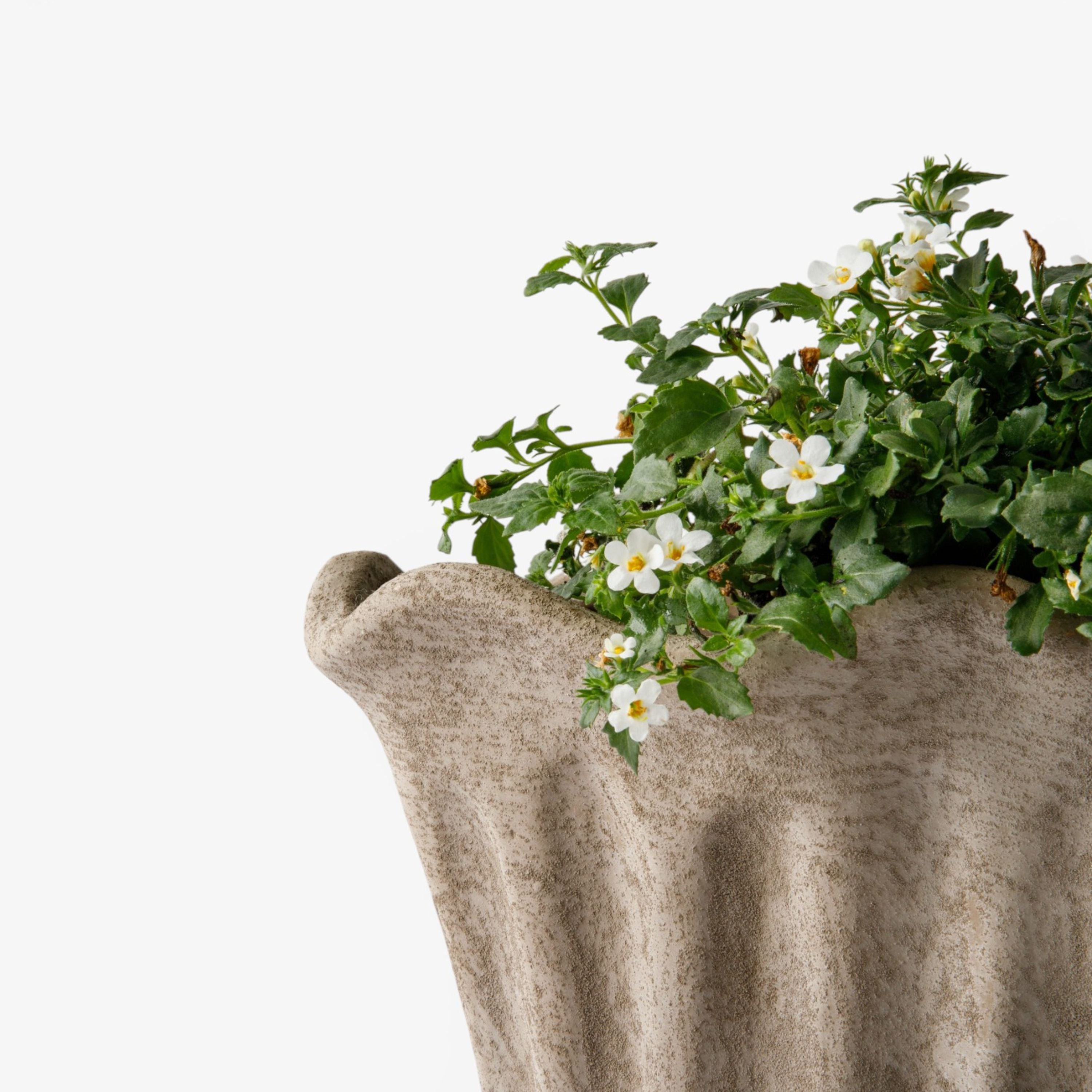 French Country Terra Fluted Oval Planter Small