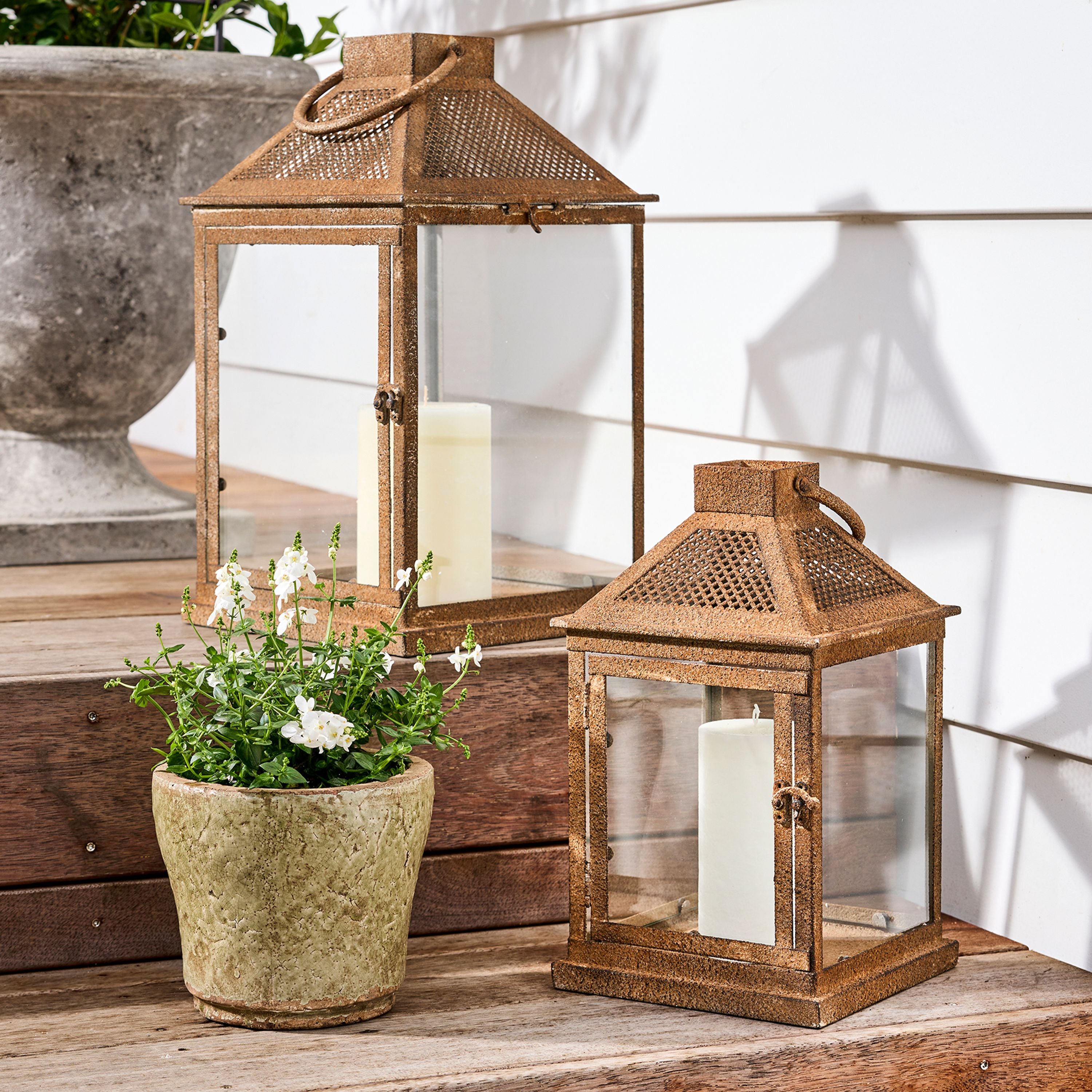 French Country Rustic Bambi Lantern (2 Pack)