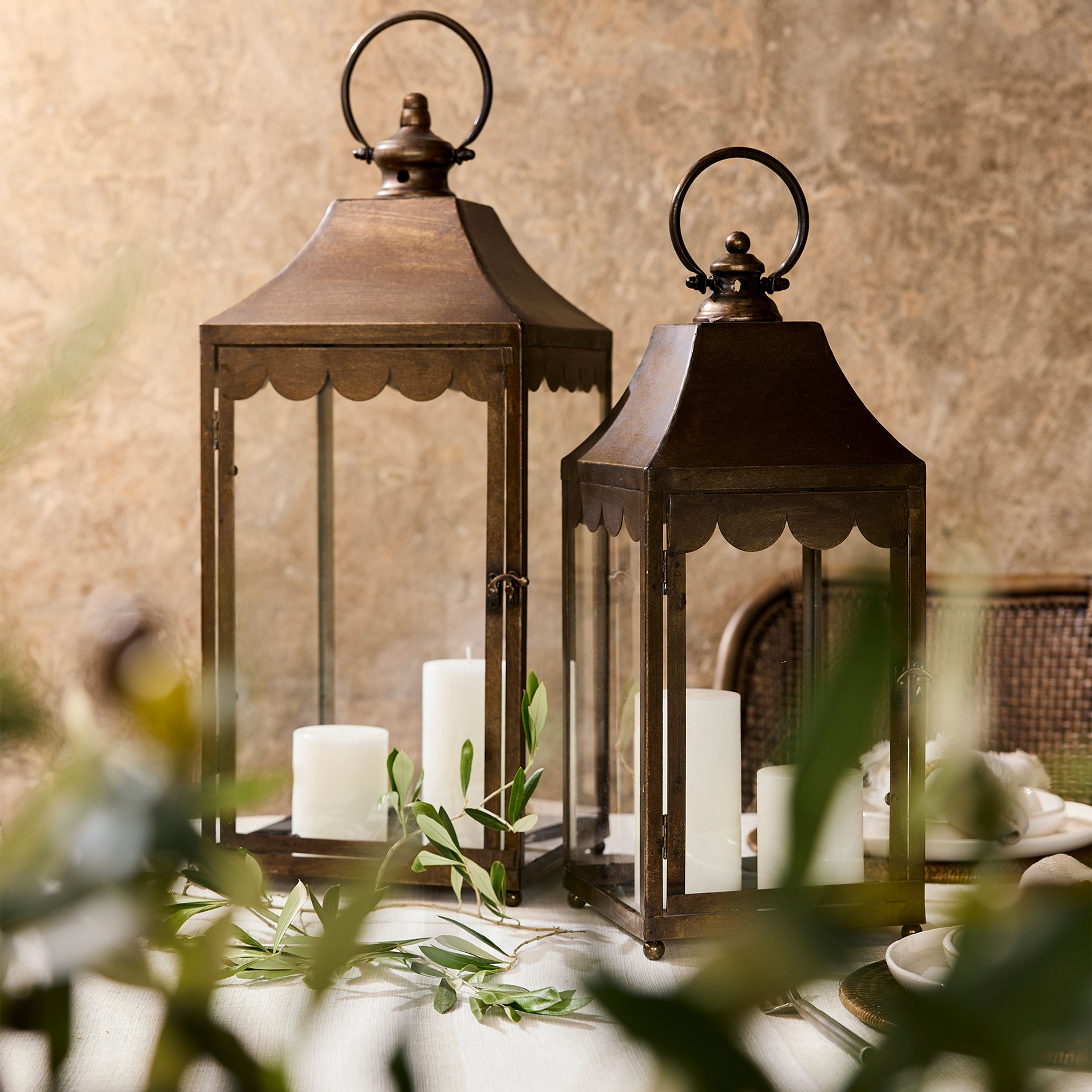 French Country Bonnie Lanterns (2 Pack)