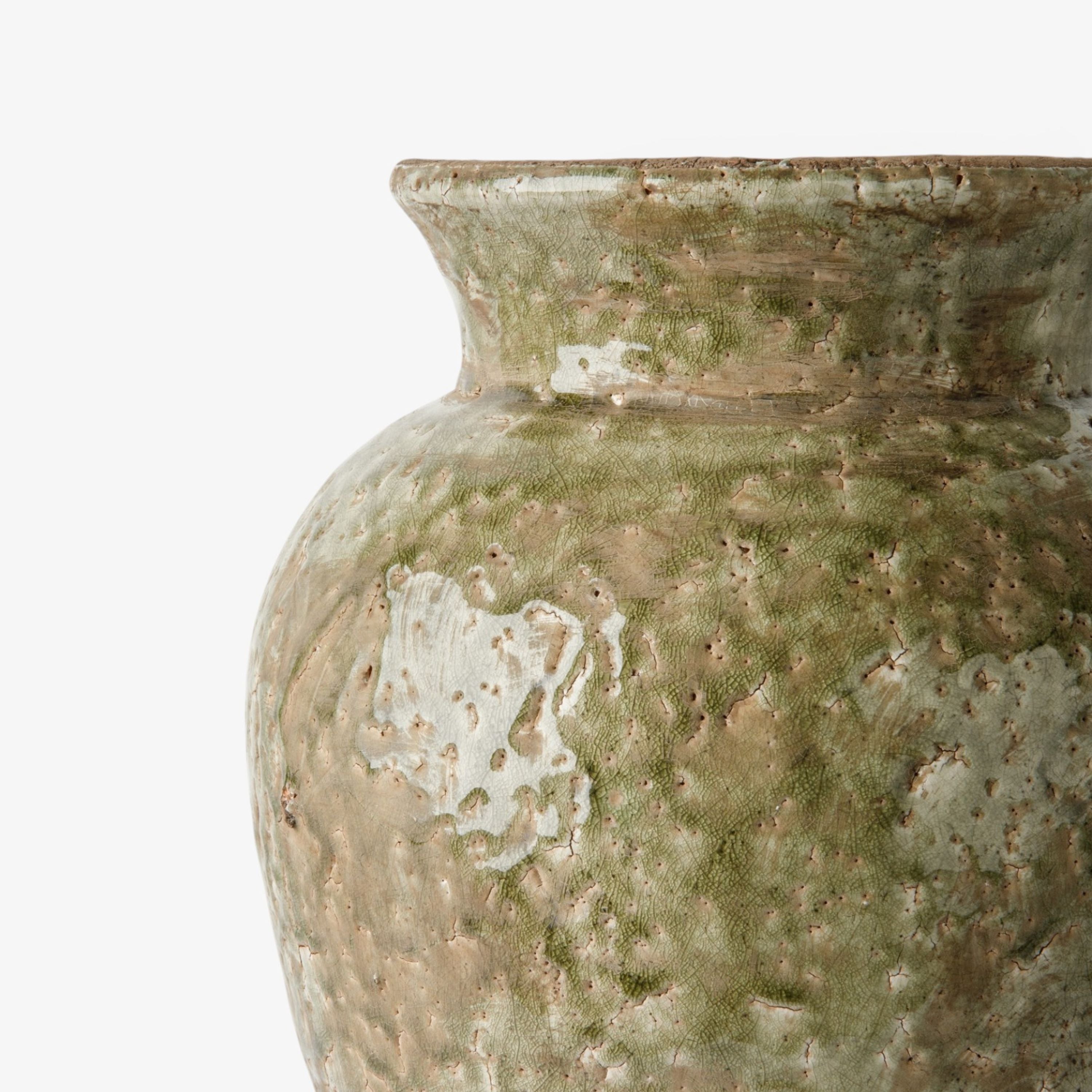 French Country Celadon Garden Vase