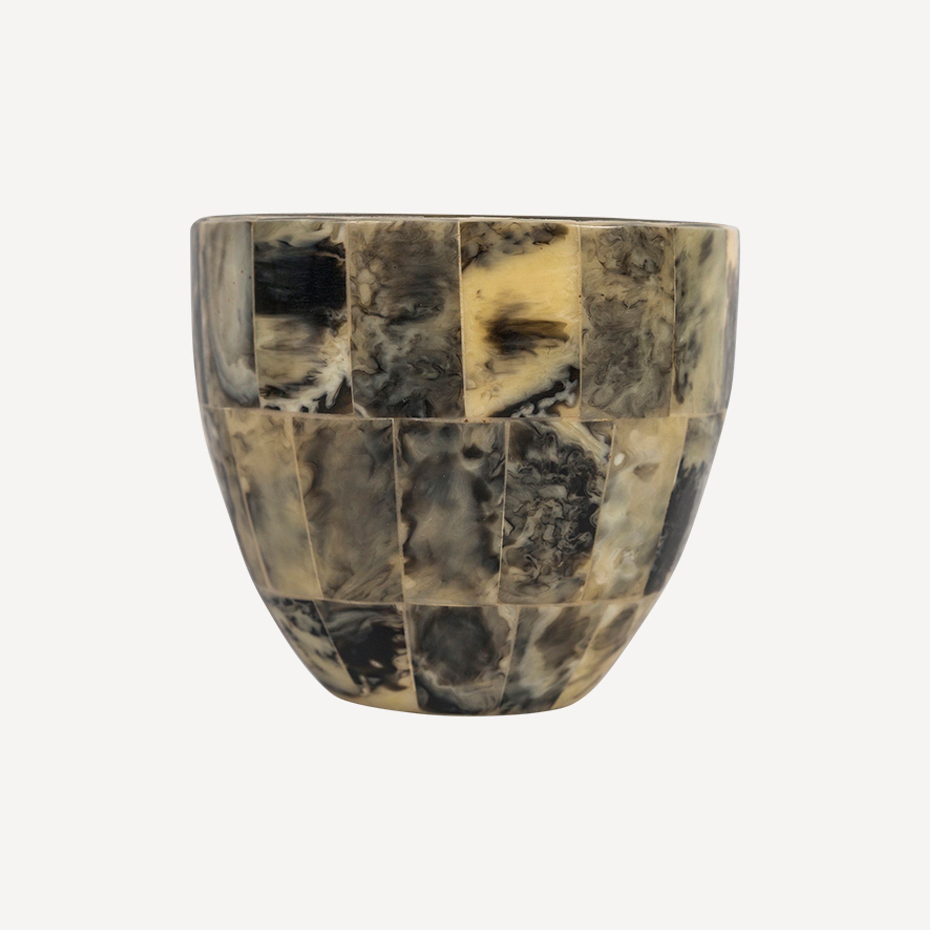 French Country Marbled Votive Holder