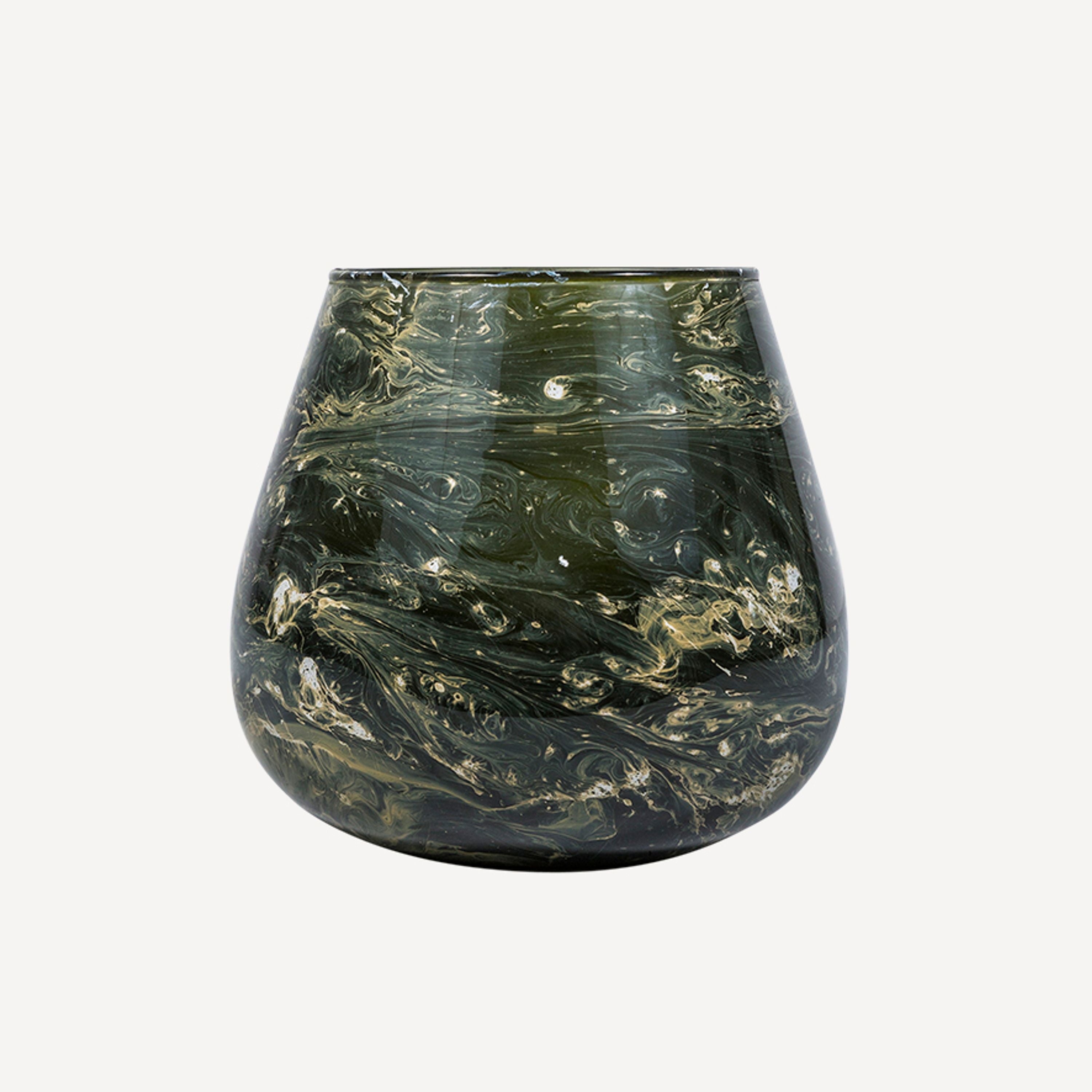 French Country Yves Marbled Round Votive Large