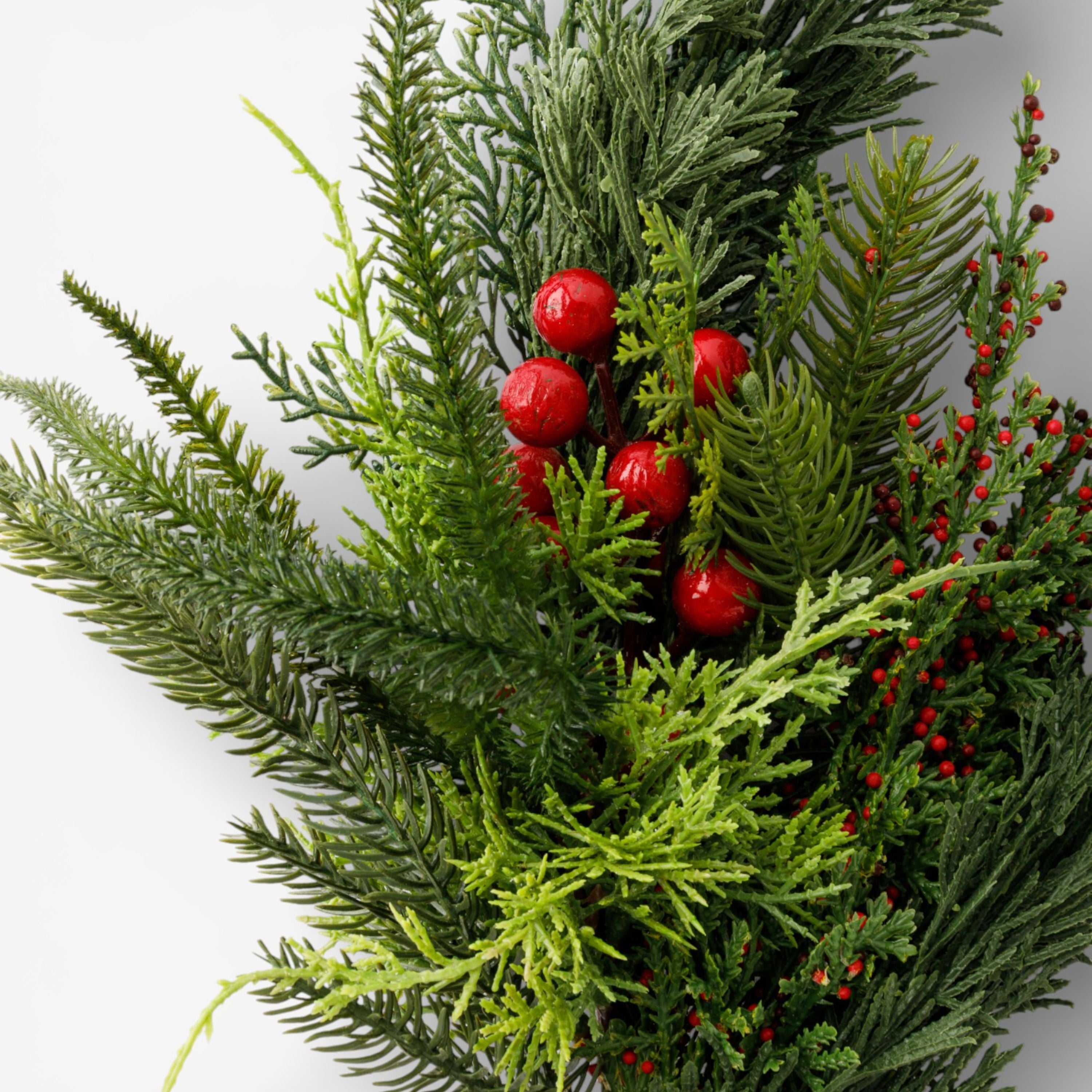 French Country Mixed Red Berry Spray