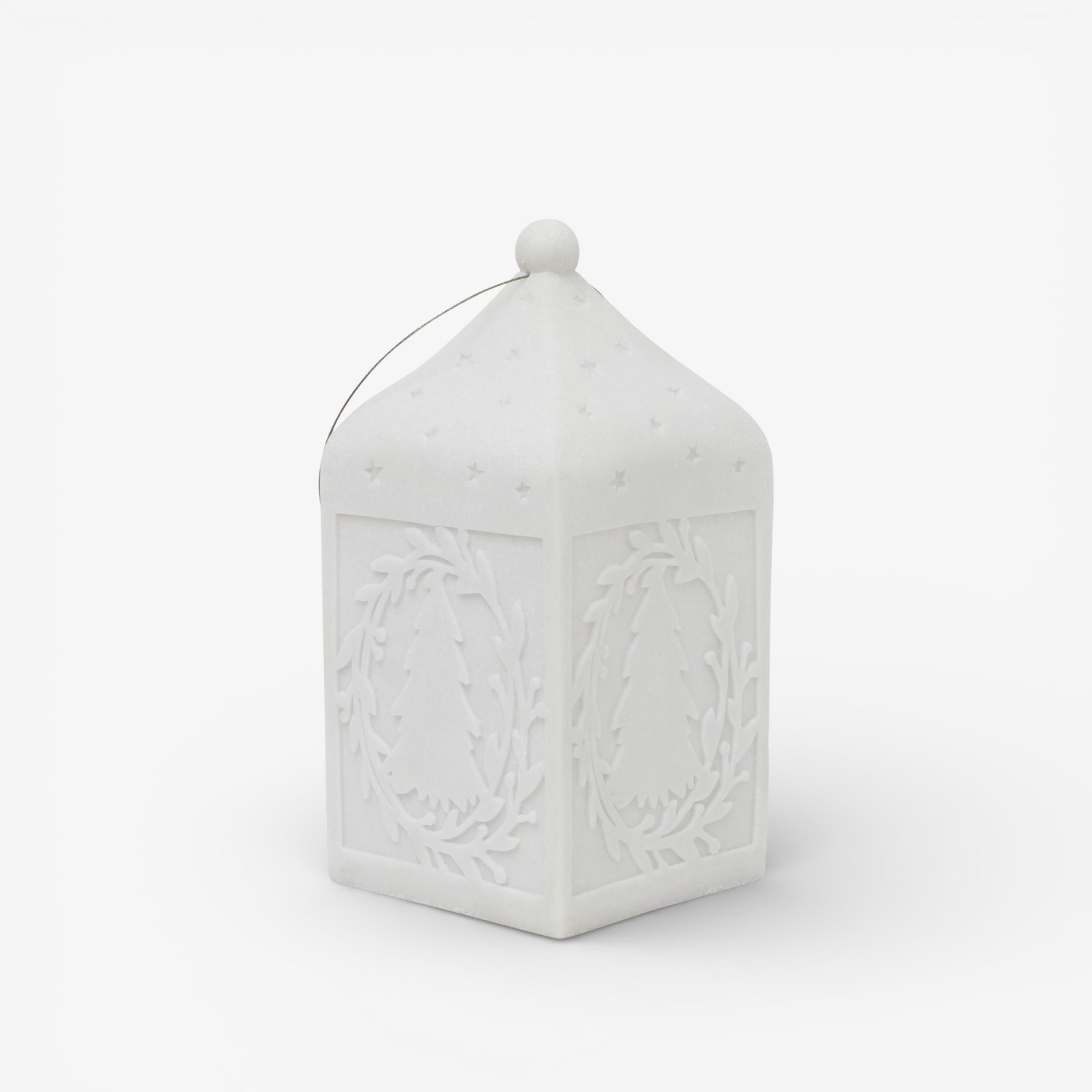 French Country Lantern with Tree Light Up Large
