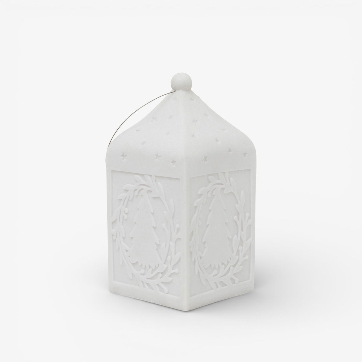 French Country Lantern with Tree Light Up Large