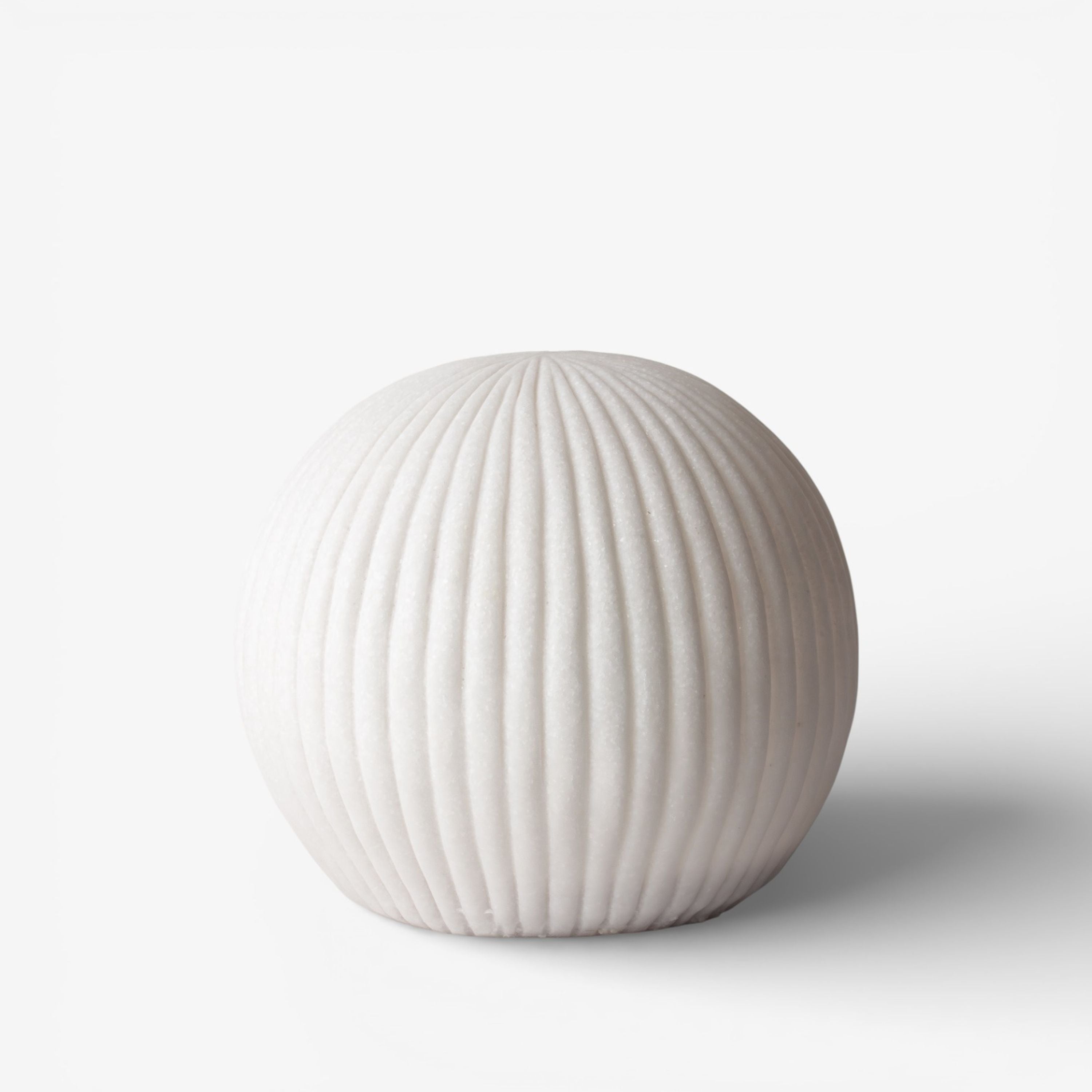 French Country Ribbed Sphere Light Up Large