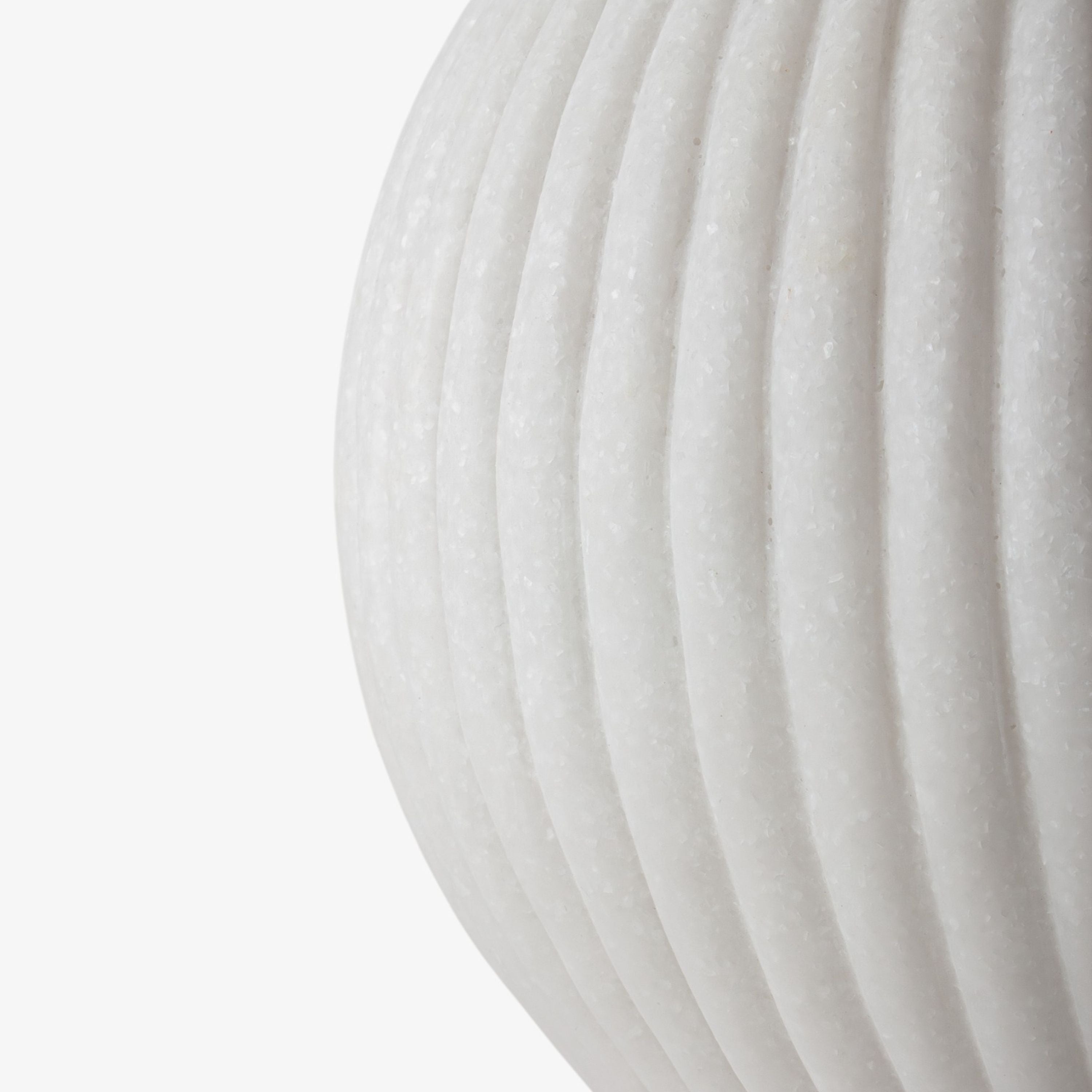 French Country Ribbed Sphere Light Up Large