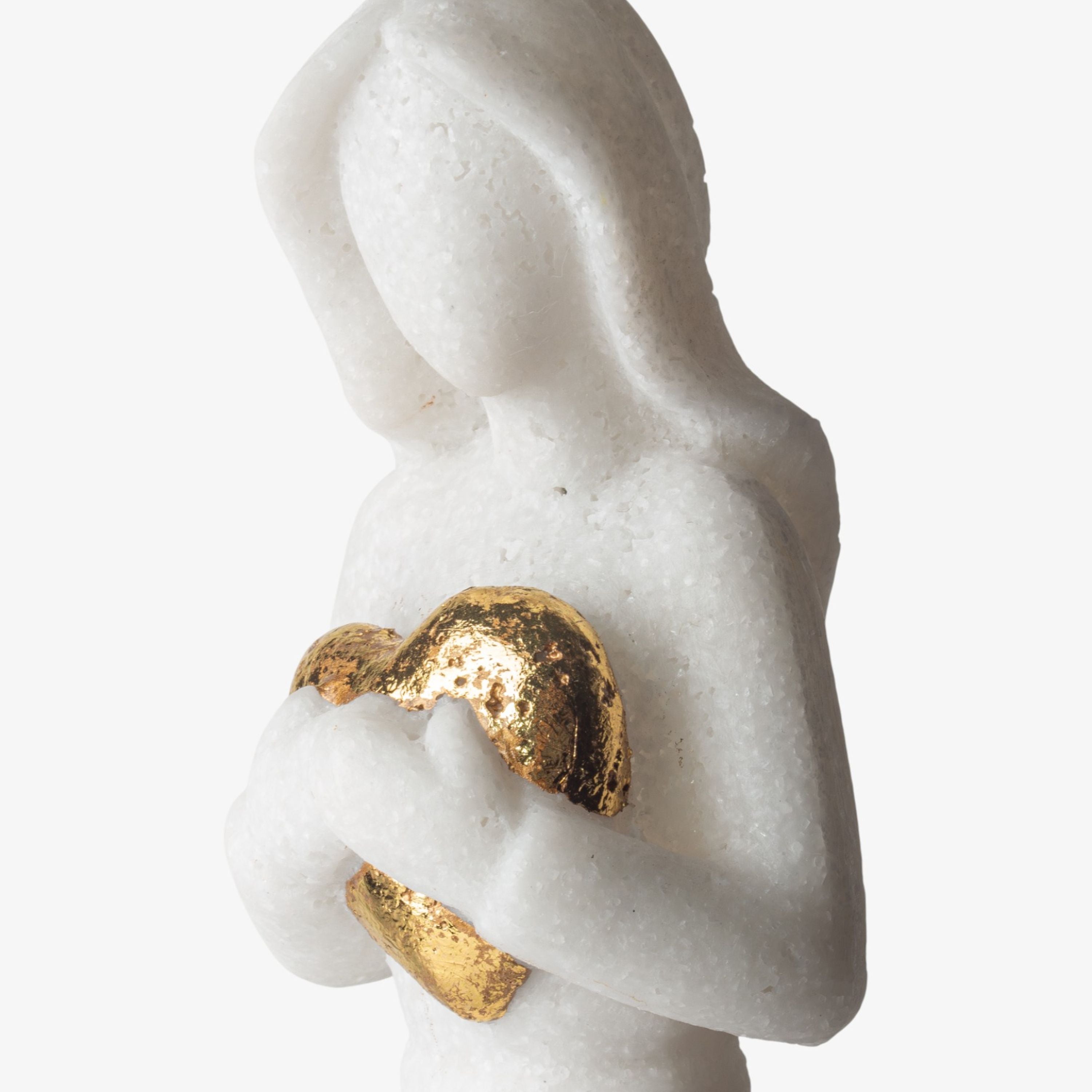 French Country Angel with Heart Light Up