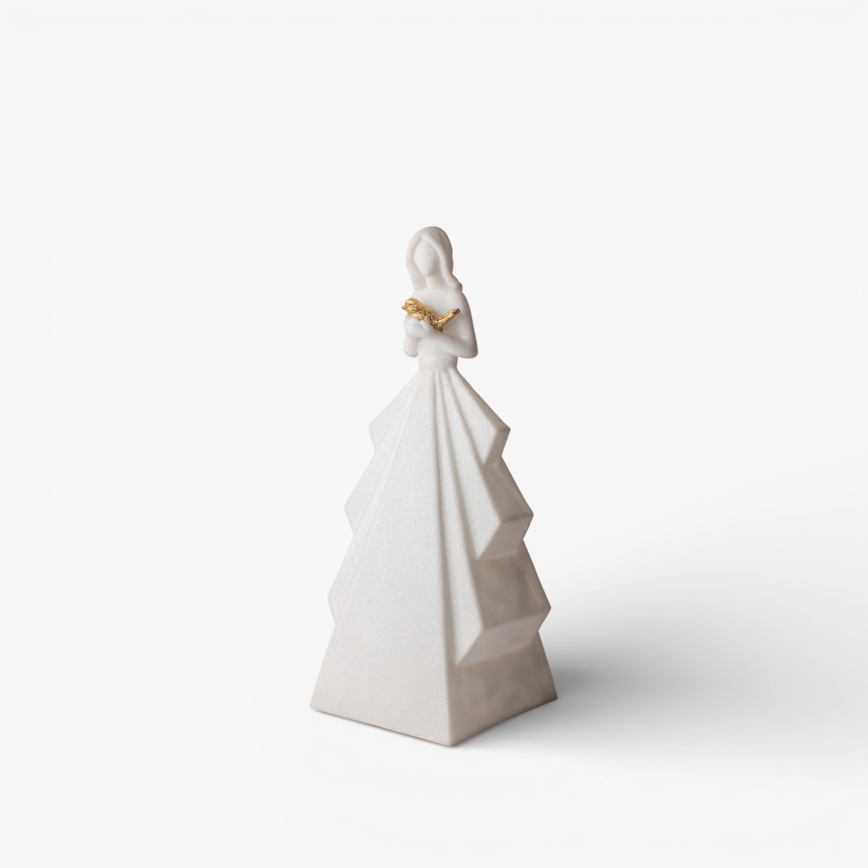 French Country Angel with Dove Light Up