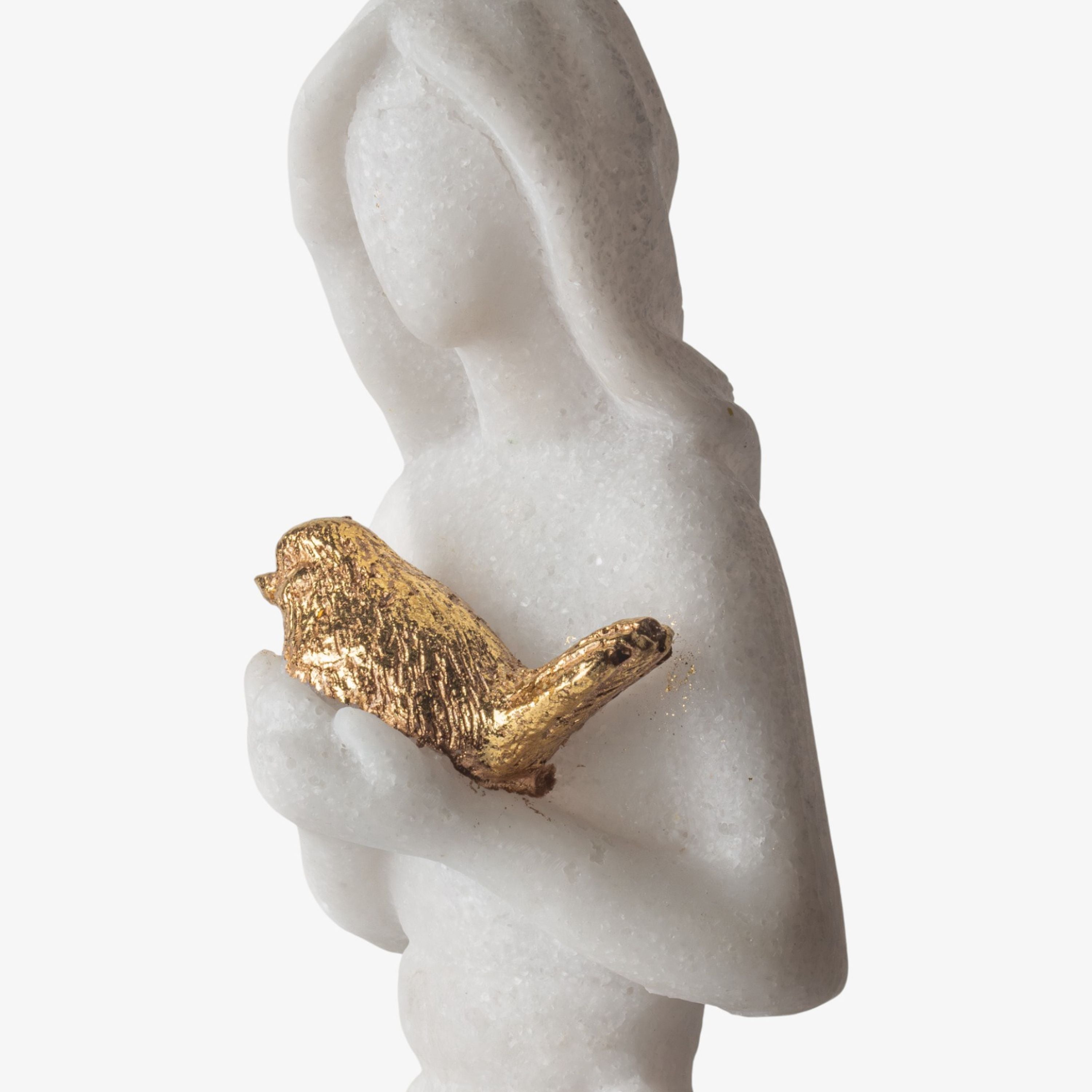 French Country Angel with Dove Light Up