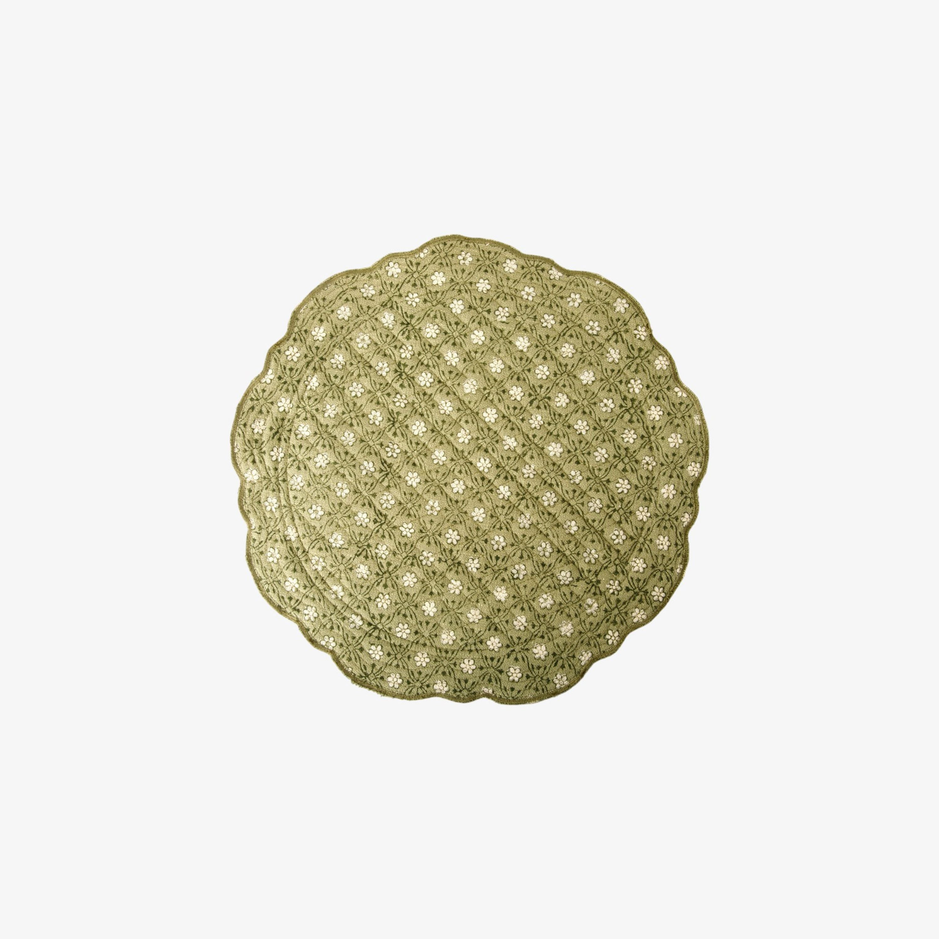 French Country Greenwood Quilted Placemat
